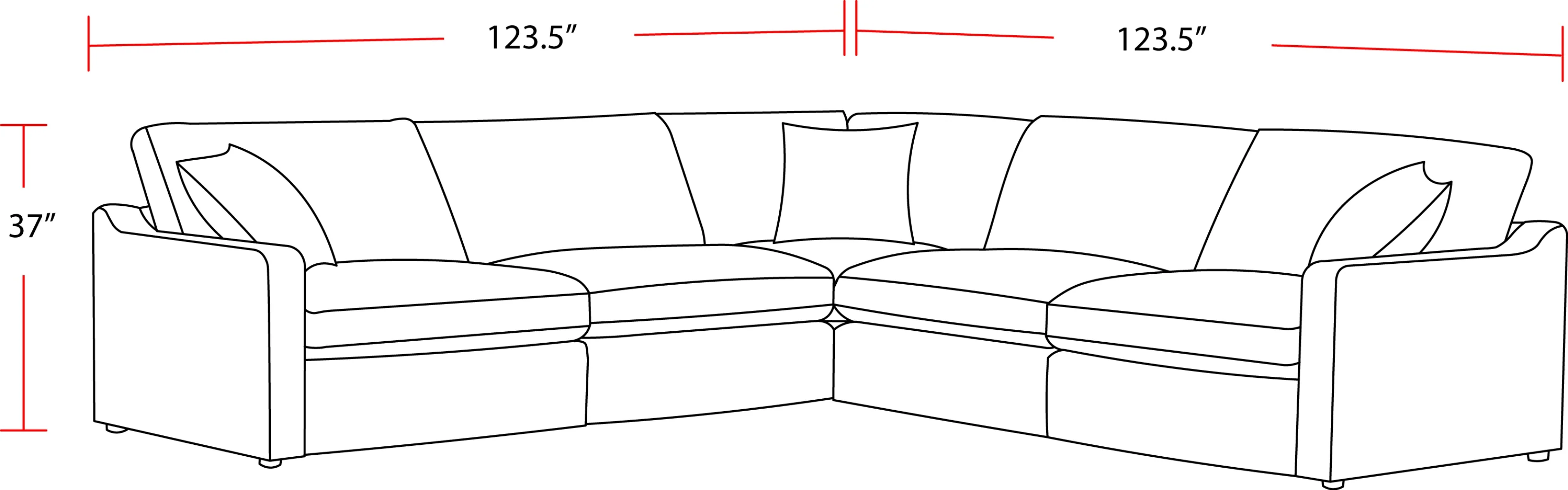Parker Living Surrender- Burmese Nature 5 Piece Modular Sectional - Image 3