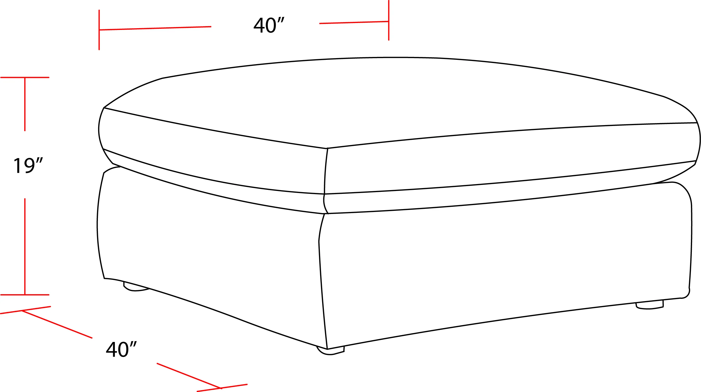 Parker Living Surrender- Burmese Nature Ottoman with Casters - Image 4