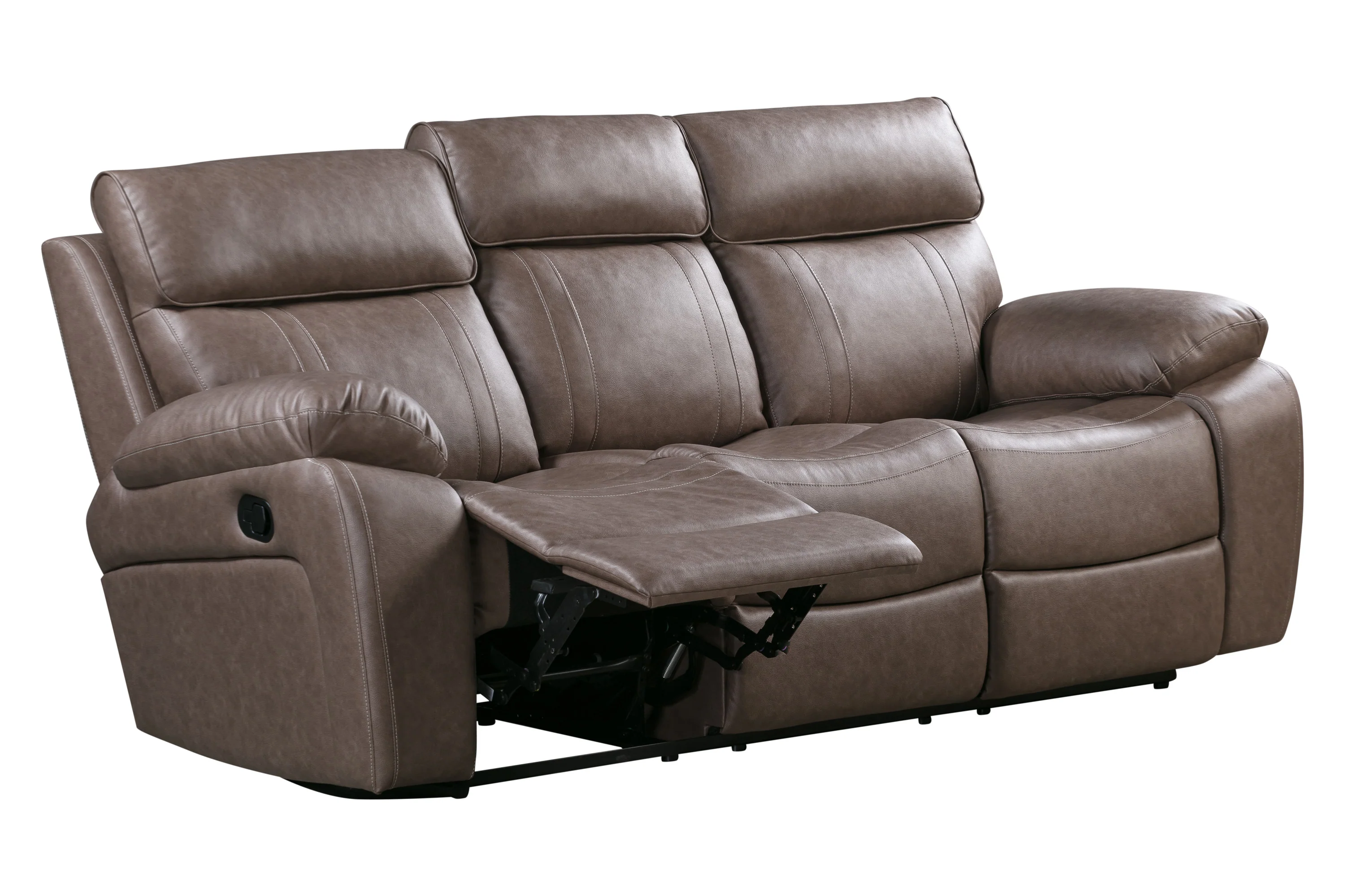 Parker Living Theon - Stokes Toffee Manual Reclining Sofa with Drop Down Table - Image 3
