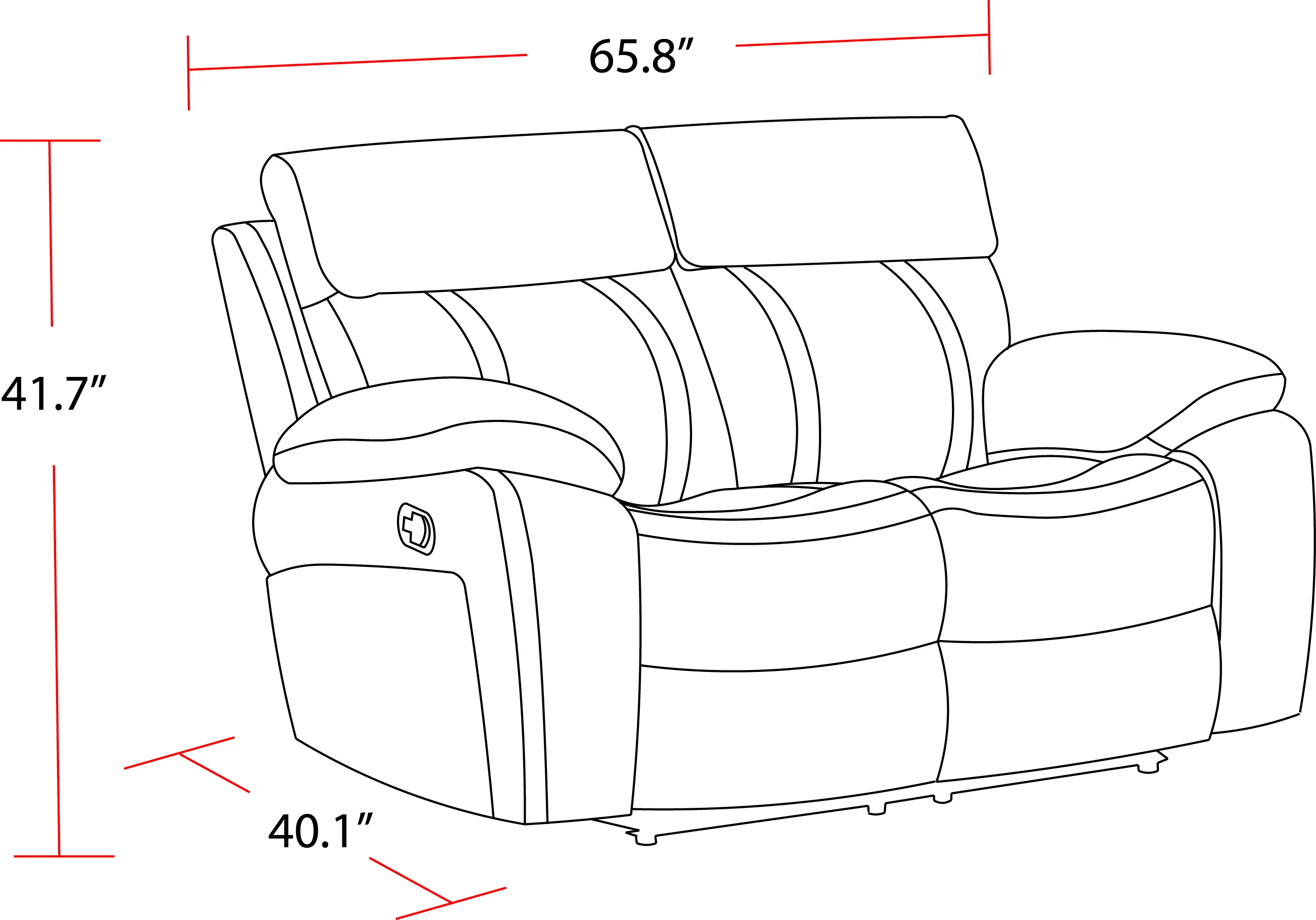 Parker Living Theon - Stokes Toffee Reclining Loveseat - Image 4