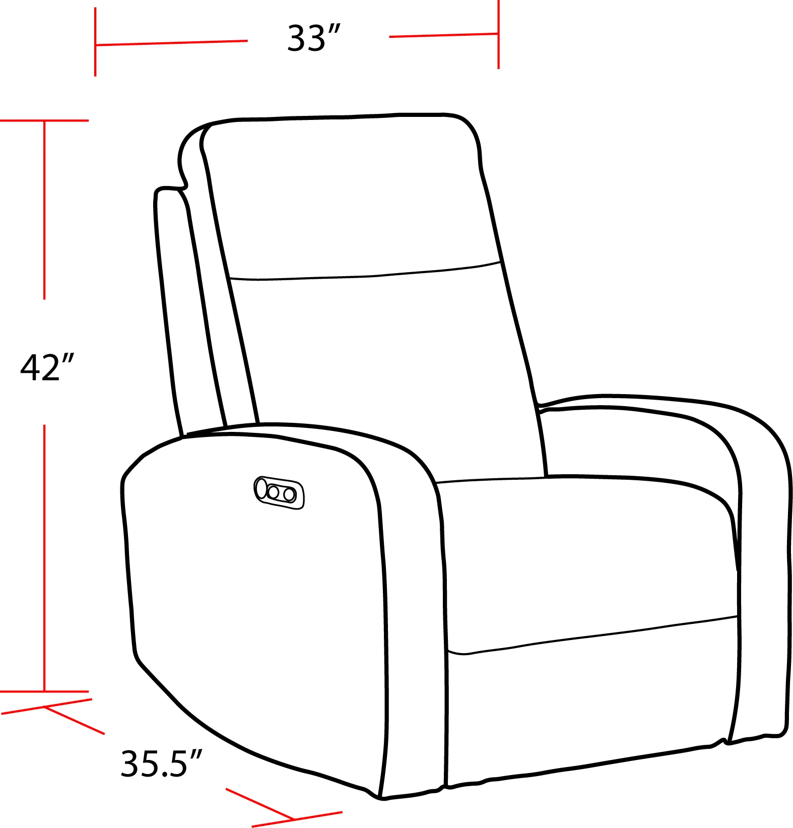 Parker Living Thriller - Natural Beauty Denim Power Swivel Glider Recliner - Image 4