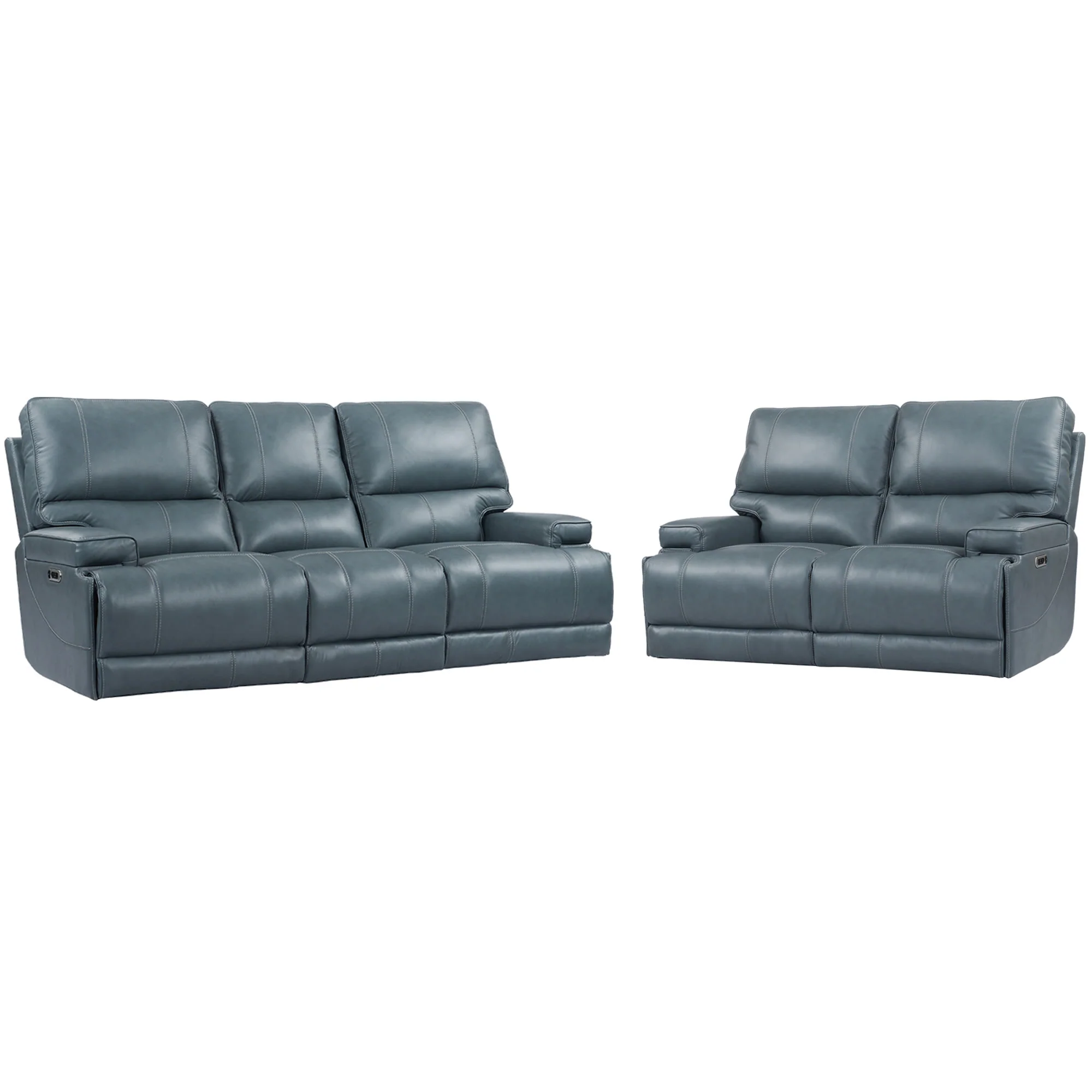 Parker Living Whitman - Verona Azure - Powered By Freemotion Power Reclining Sofa and Loveseat - Image 2
