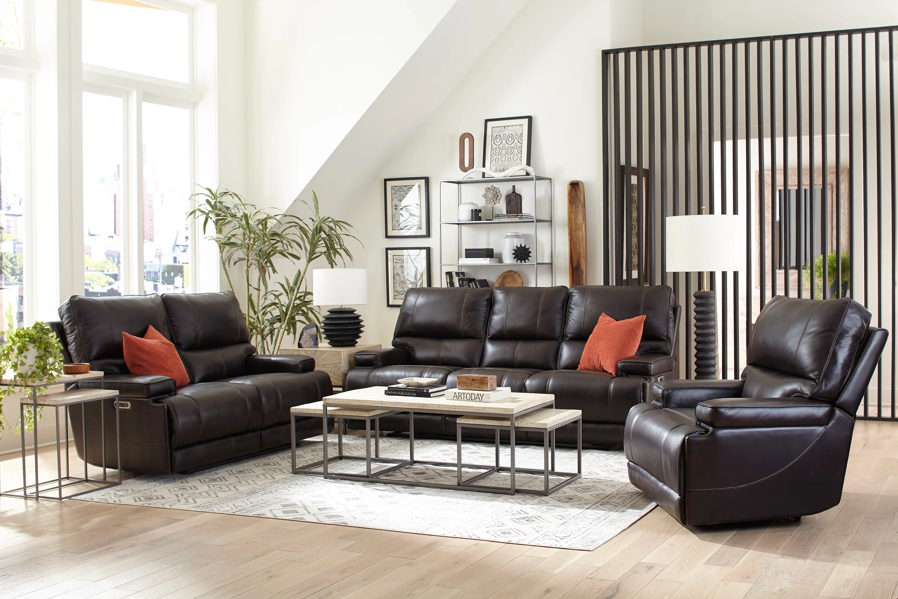 Parker Living Whitman - Verona Coffee - Powered By Freemotion Cordless Power Recliner Two Pack - Image 3