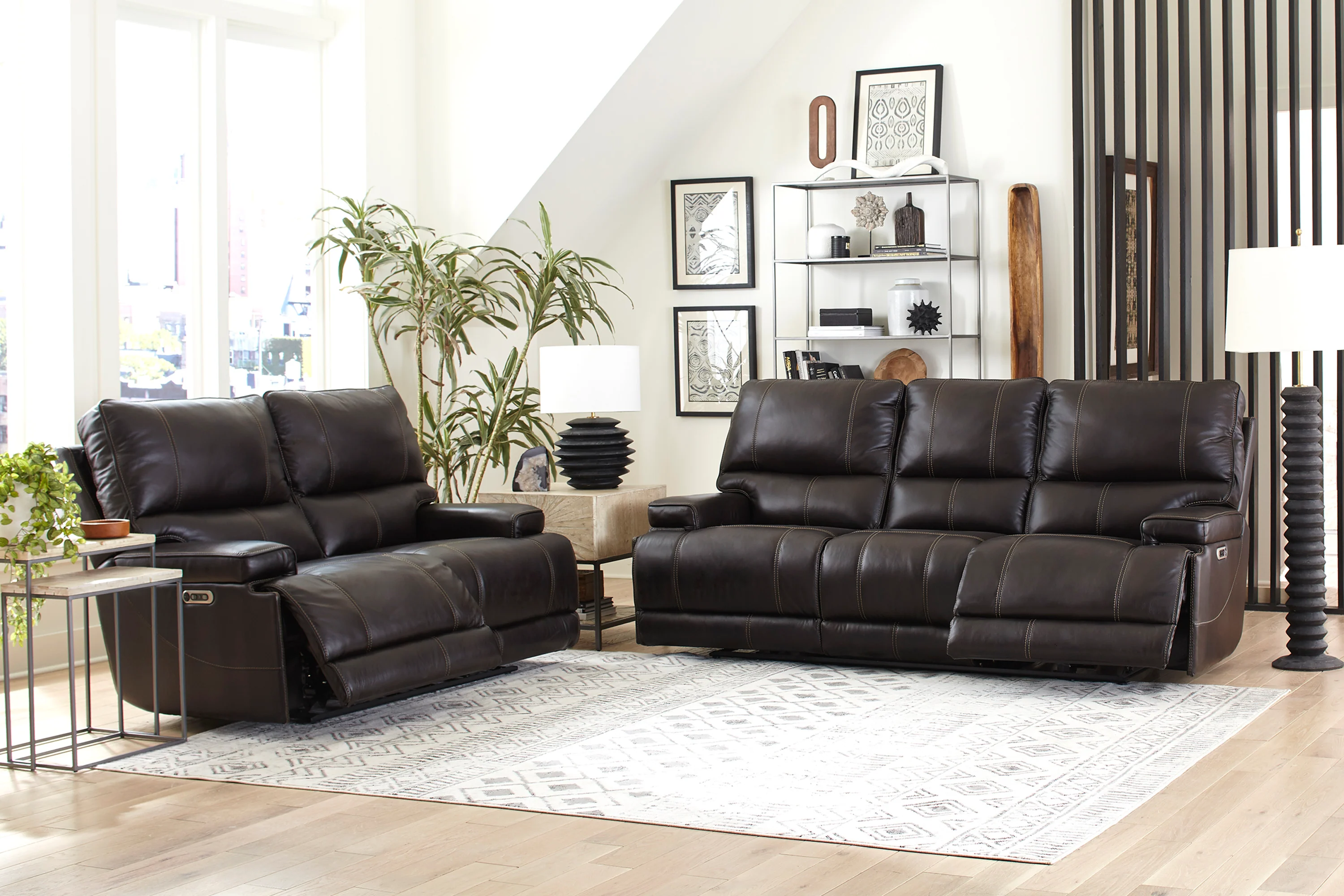 Parker Living Whitman - Verona Coffee - Powered By Freemotion Cordless Power Recliner Two Pack - Image 5
