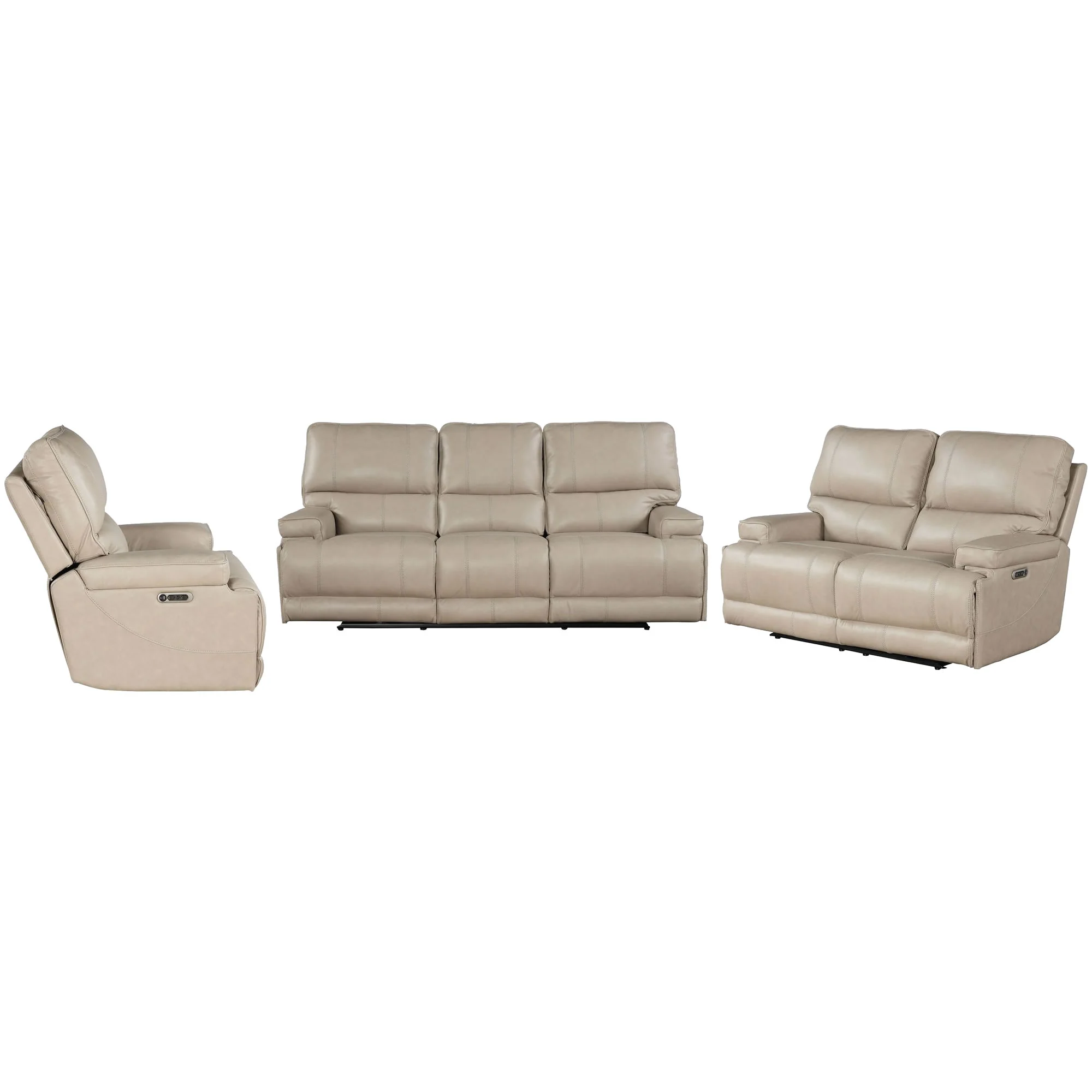 Parker Living Whitman - Verona Linen - Powered By Freemotion Power Reclining Sofa Loveseat and Recliner - Image 2