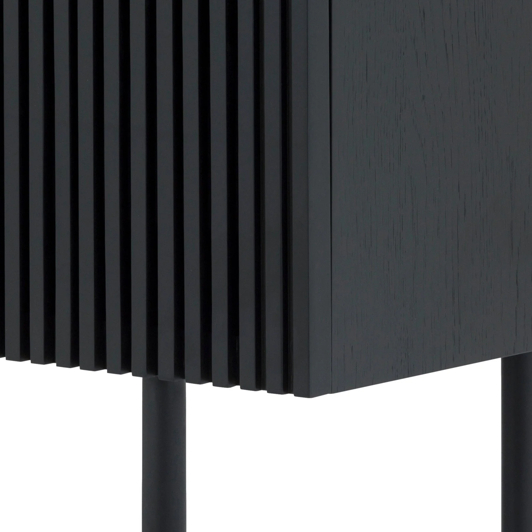 Pasadena 4 Door Wood Buffet Cabinet with Black Oak Finish - Image 8