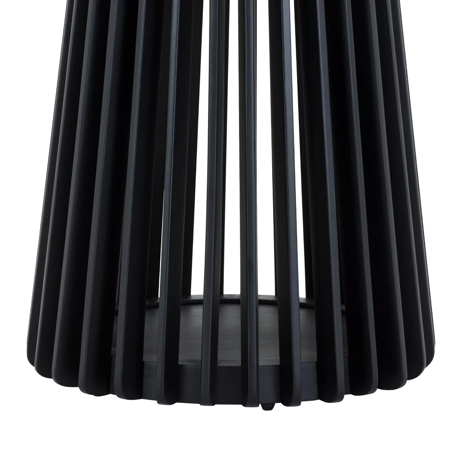 Pasadena 47" Wood Round Dining Table in Black Oak Finish - Image 5
