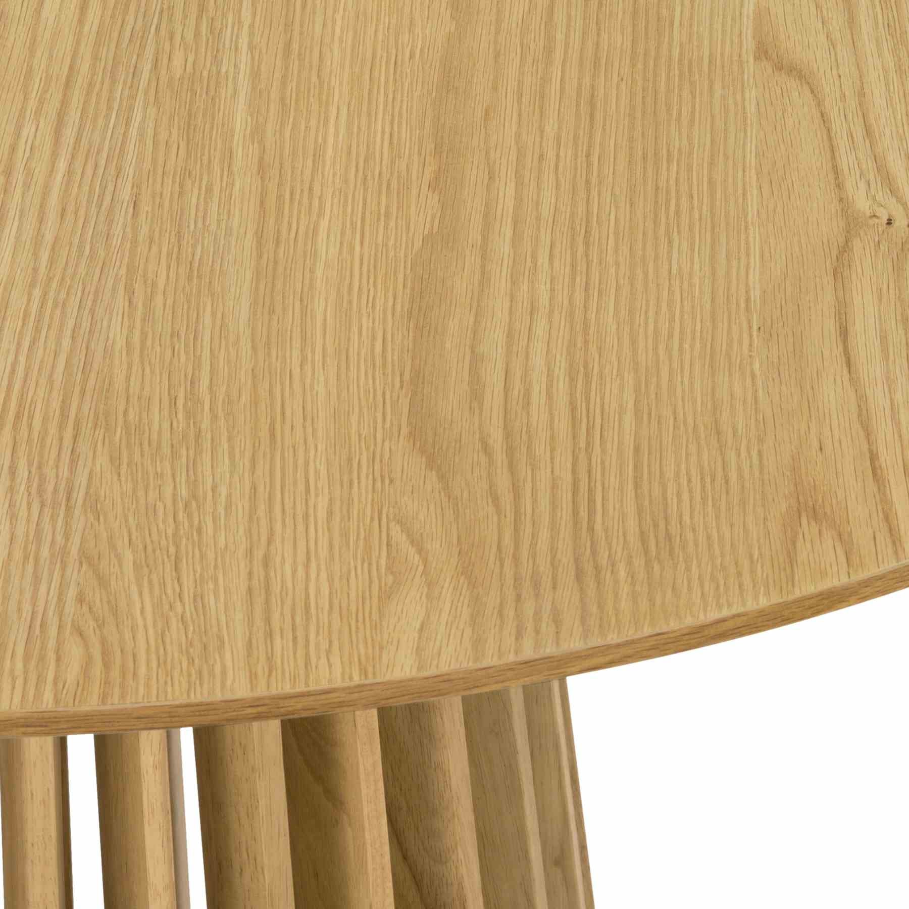Pasadena Apache 5 Piece Round Dining Set in Natural and Black Oak Finish - Image 8