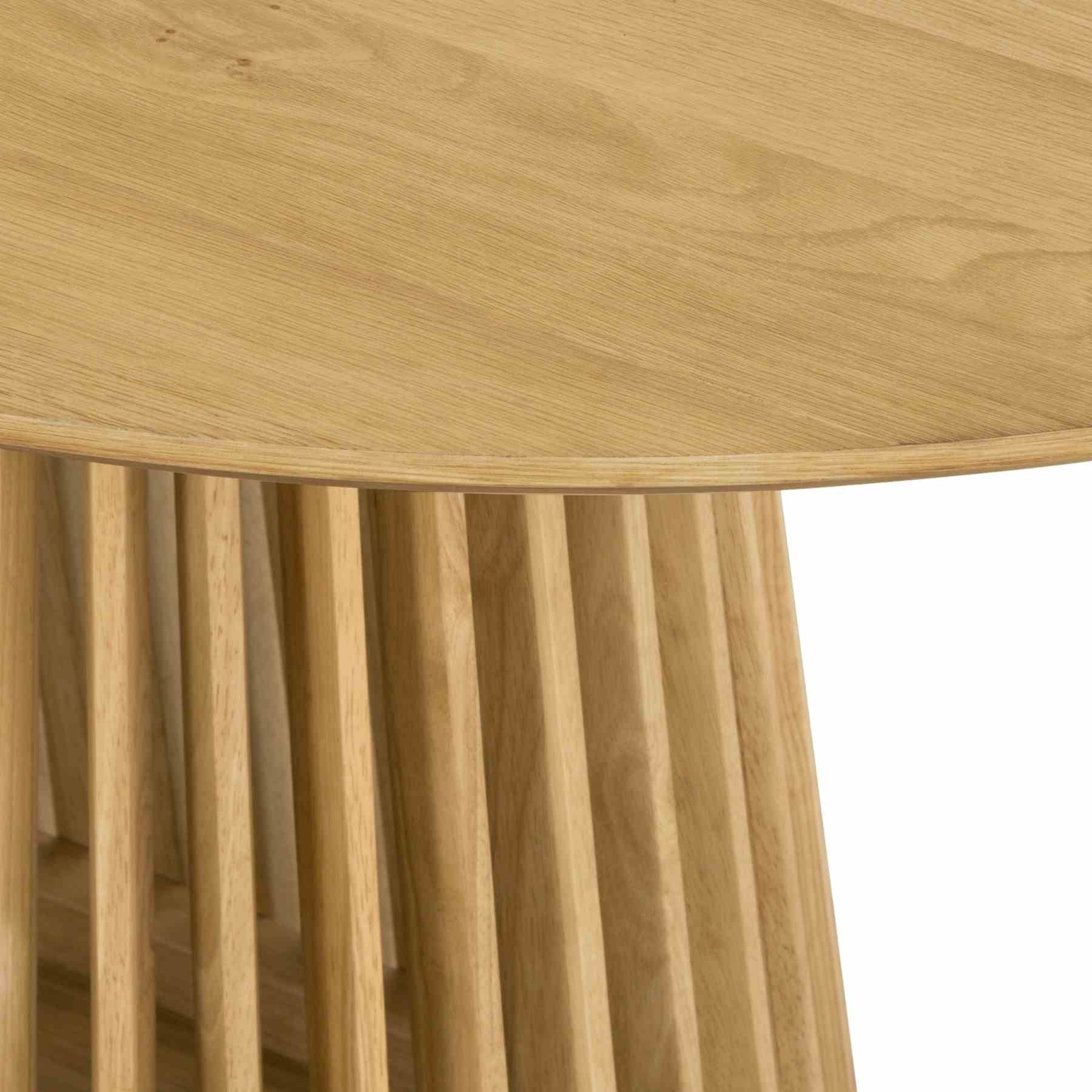 Pasadena Erie 7 Piece Oval Dining Set in Natural Oak Finish with Black Paper Cord Chairs - Image 9