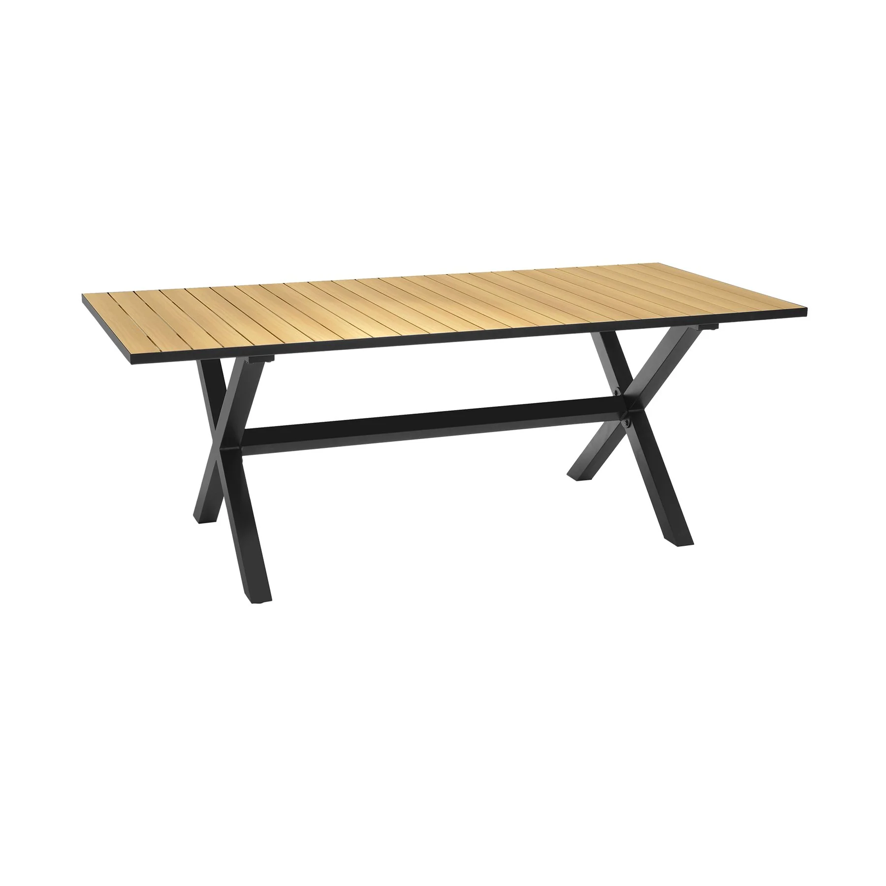 Paseo & Portals Outdoor 5 Piece Black Aluminum Dining Set - Image 4