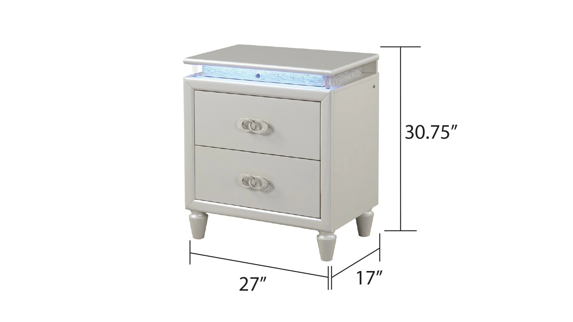 Passion King 5PC Bedroom Set Milky White - Image 13