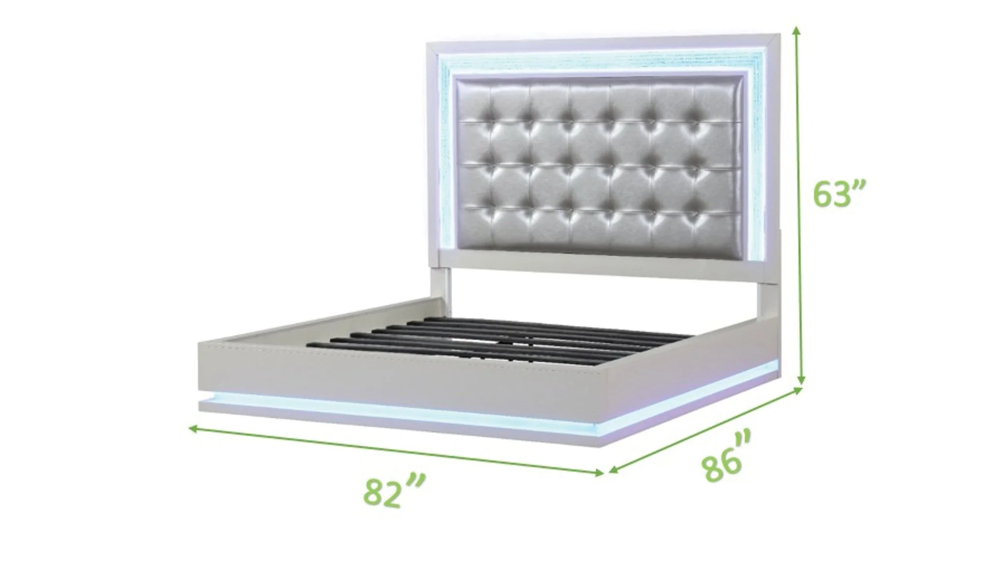 Passion King Bed Milky White - Image 3