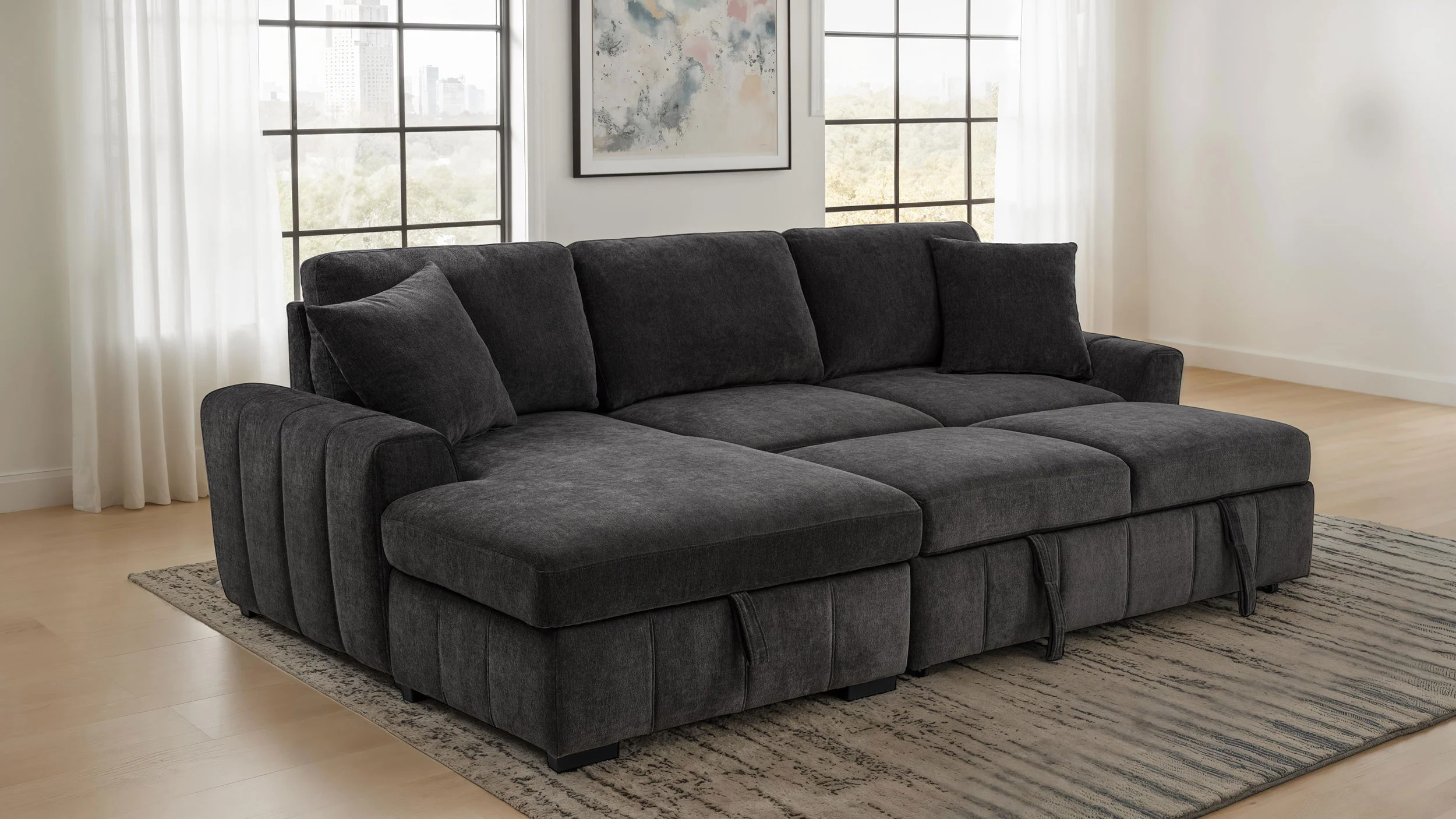 Pastrana Pull-Out Sleeper Sectional Sofa - Image 18
