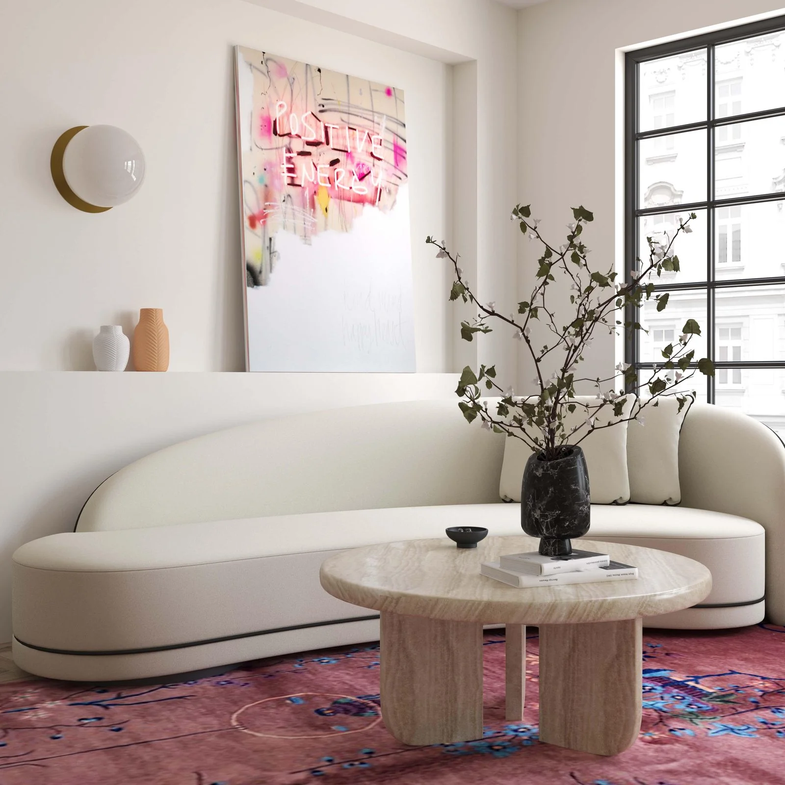 Patrizia Concrete Round Coffee Table - Image 2