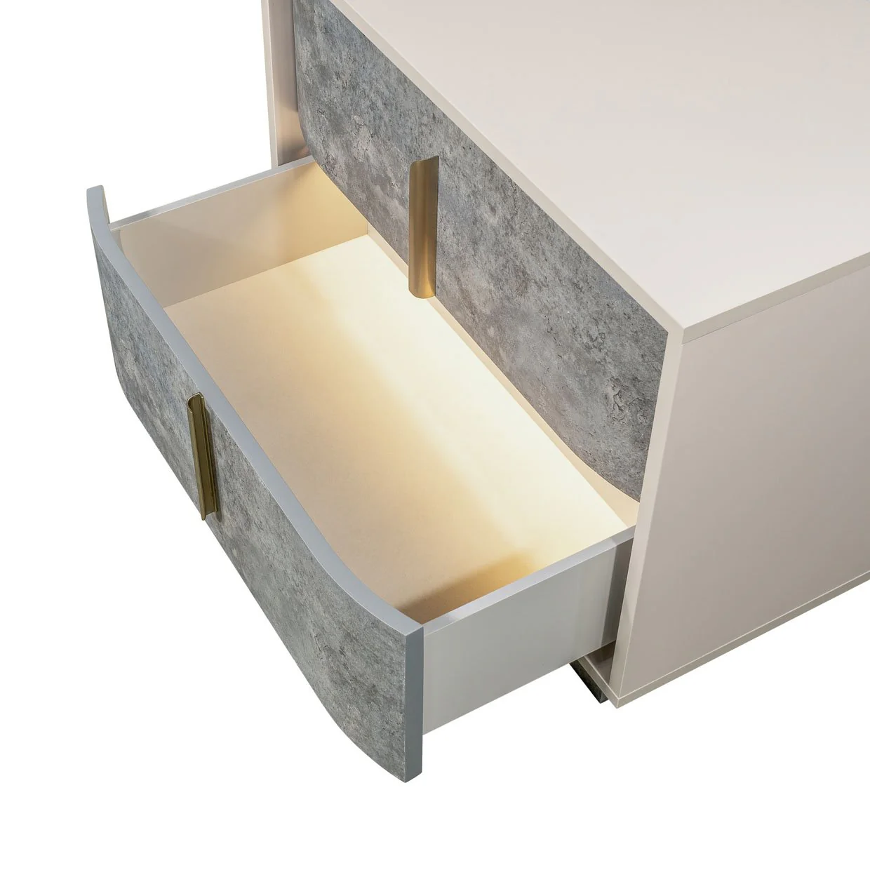 Pavira 2-Drawer Nightstand - Stone - Image 10