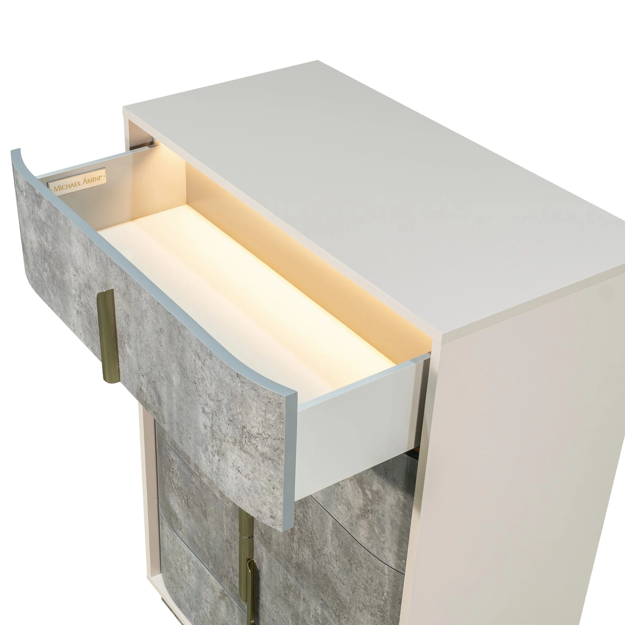 Pavira 5-Drawer Chest - Stone - Image 9