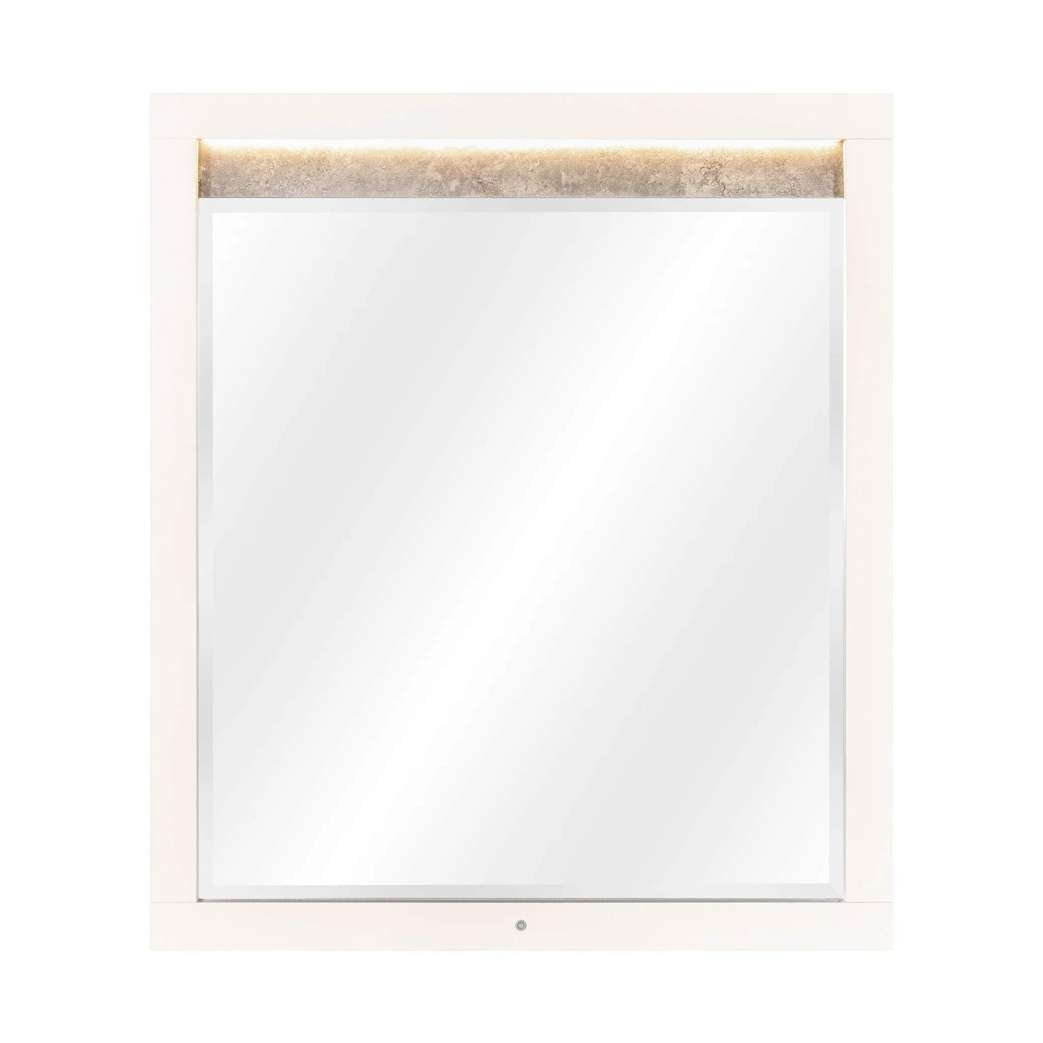 Pavira Dresser Mirror with LED Lights - Stone - Image 9