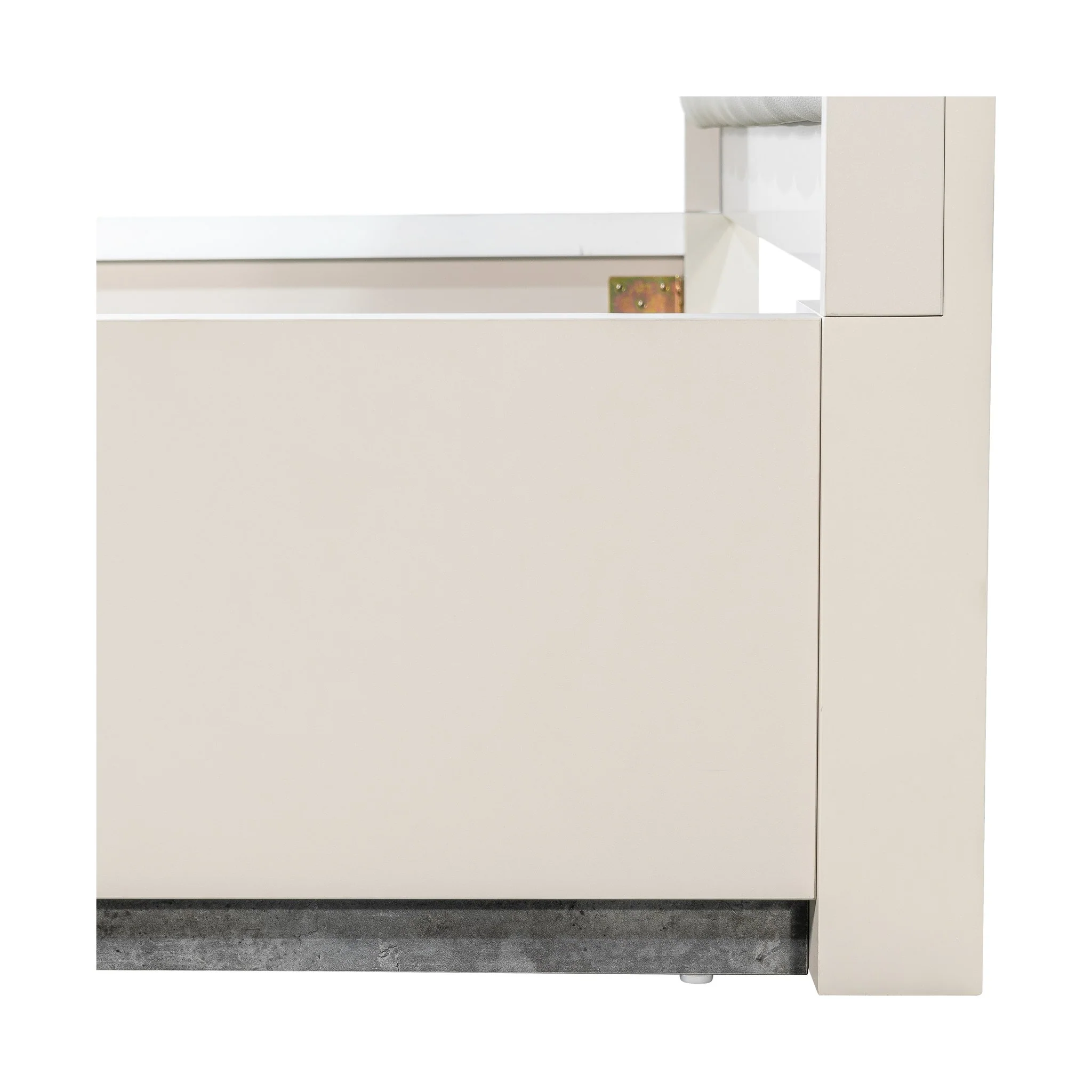 Pavira Eastern King Bed with LED Lights - Stone - Image 25