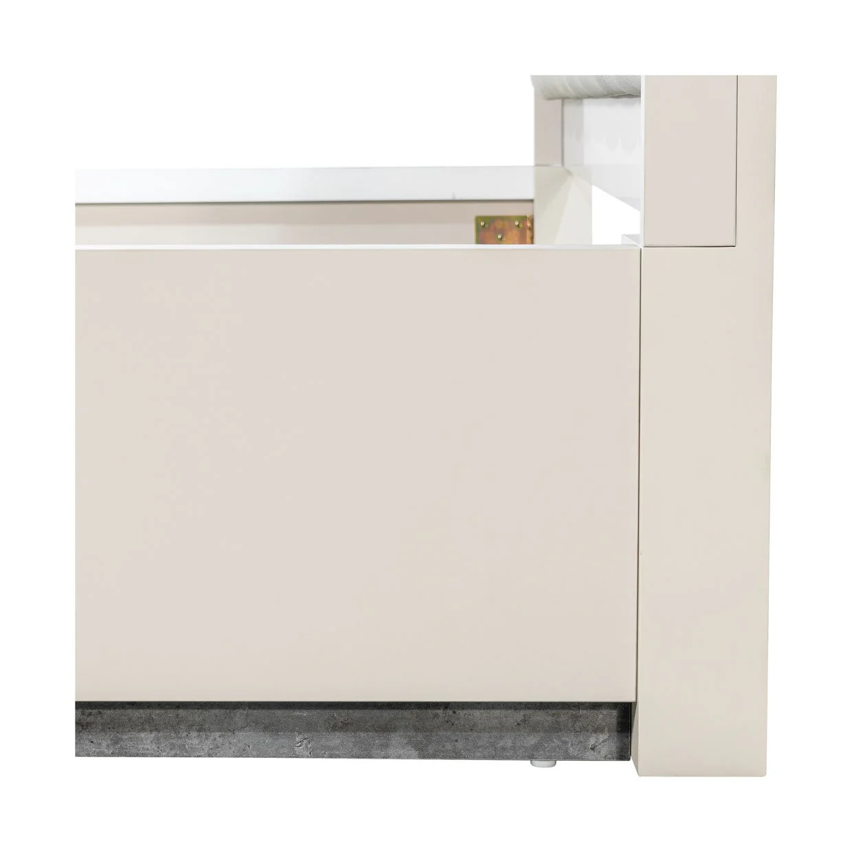 Pavira Eastern King Bed with LED Lights - Stone - Image 26