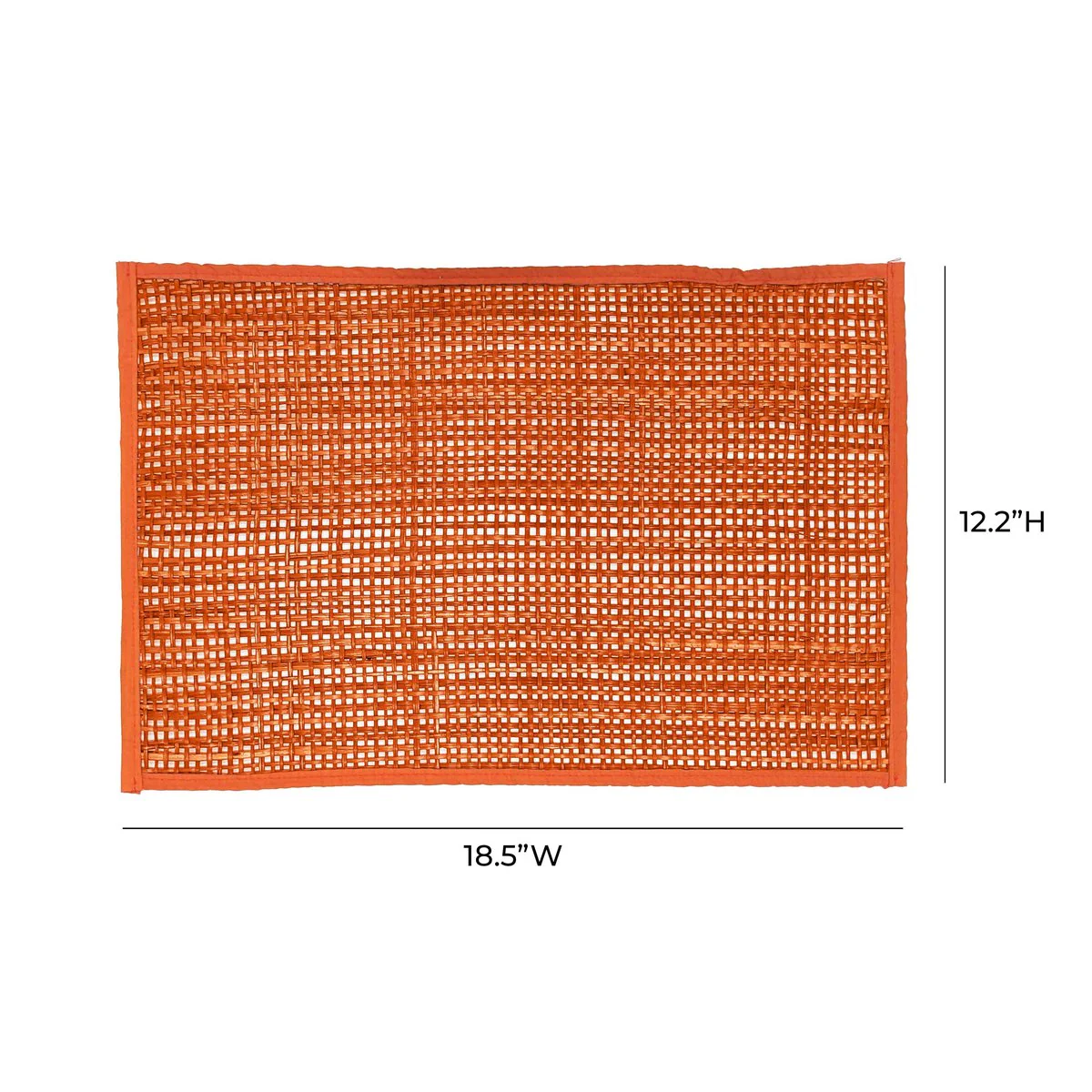Peele Terracotta Seagrass Placemat - Set of 4 - Image 5