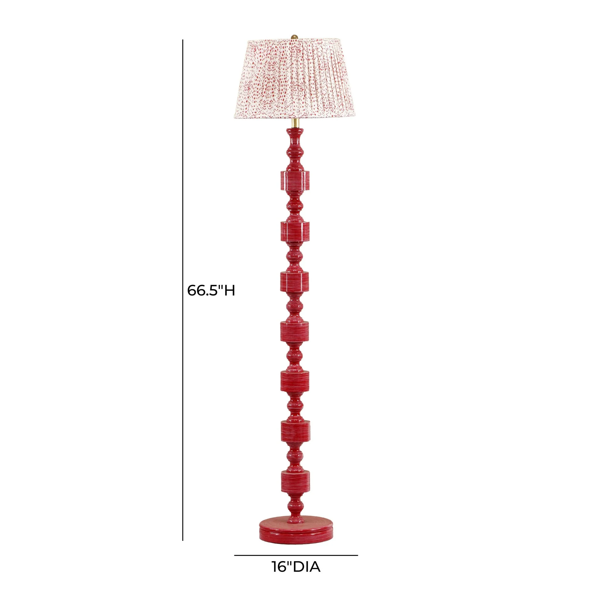 Peggy Pink Spotted Floor Lamp - Image 6