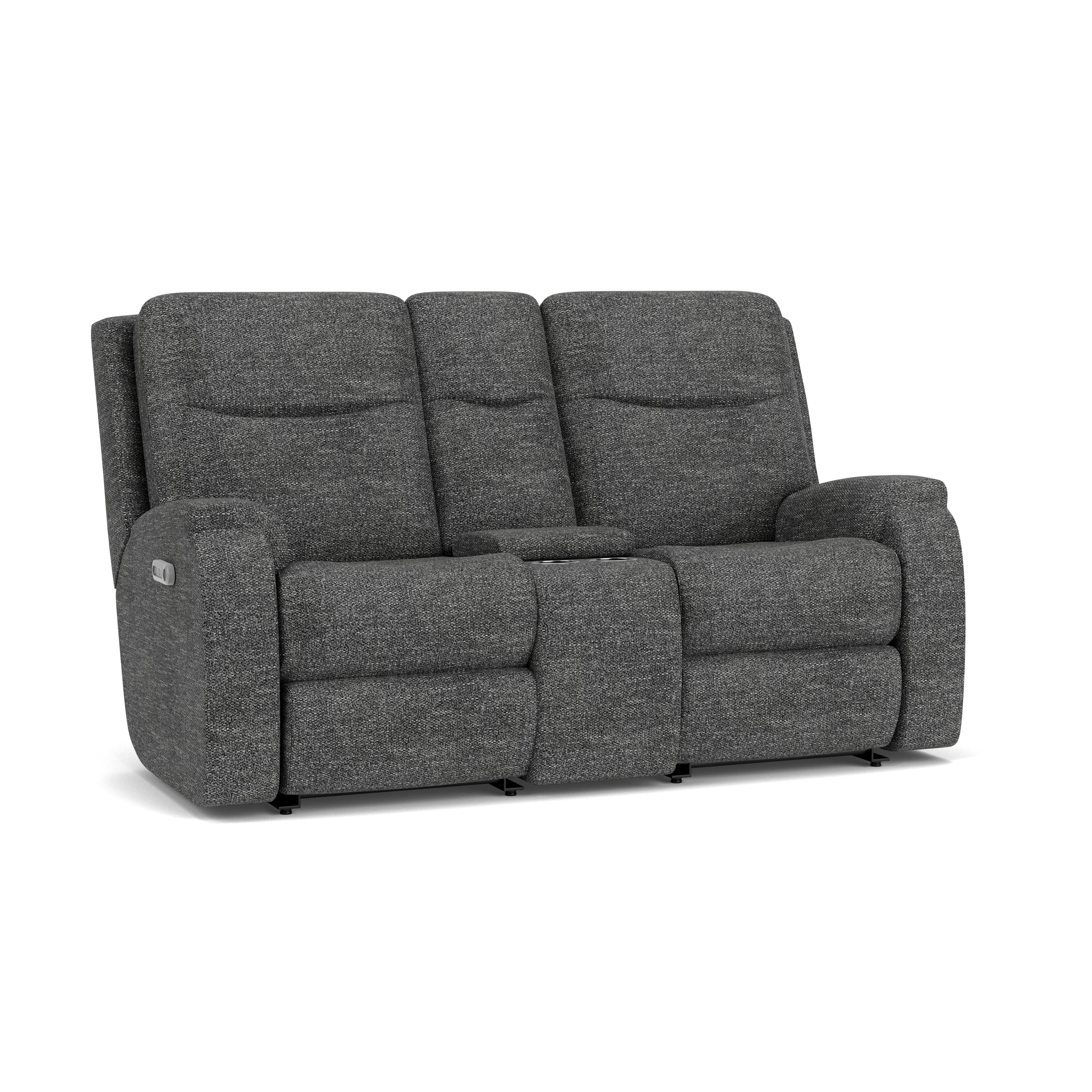 Penn 2860-601L Power Reclining Loveseat with Console & Power Headrests & Lumbar - Image 3