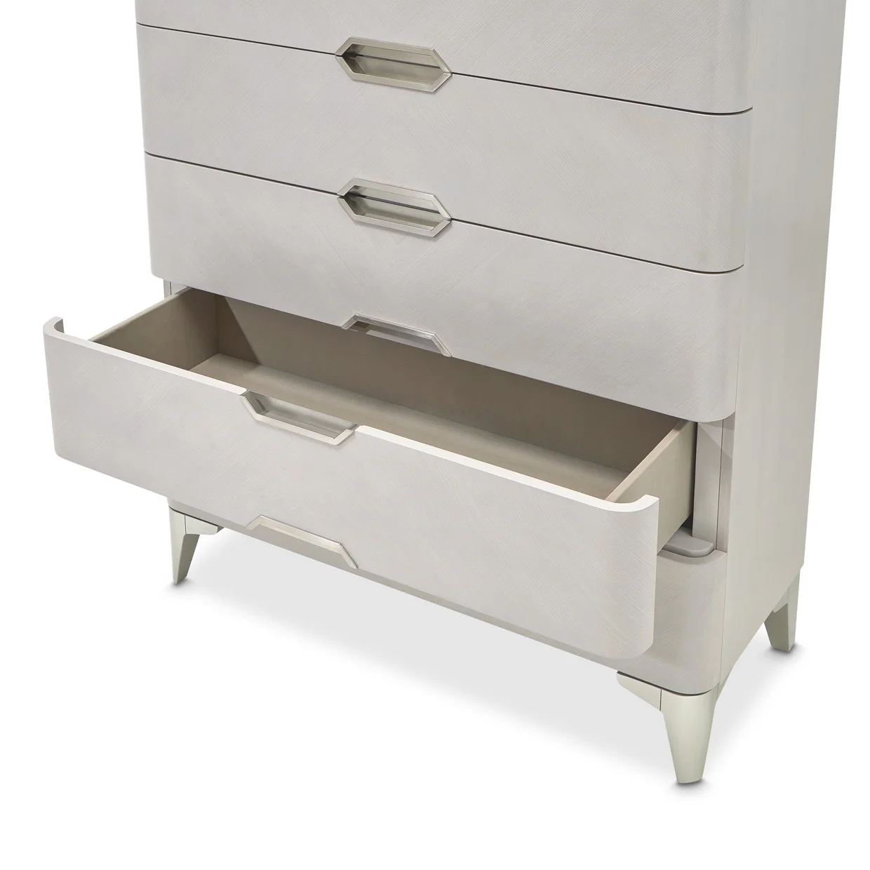 Penthouse 6-Drawer Chest - Ash Gray - Image 5