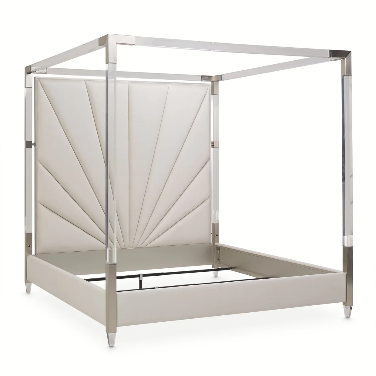 Penthouse Eastern King Canopy Bed - Ash Gray - Image 3