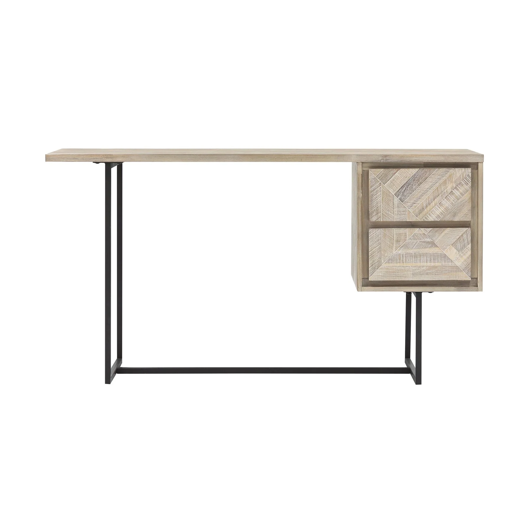 Peridot 2 Drawer Desk in Natural Acacia Wood - Image 3