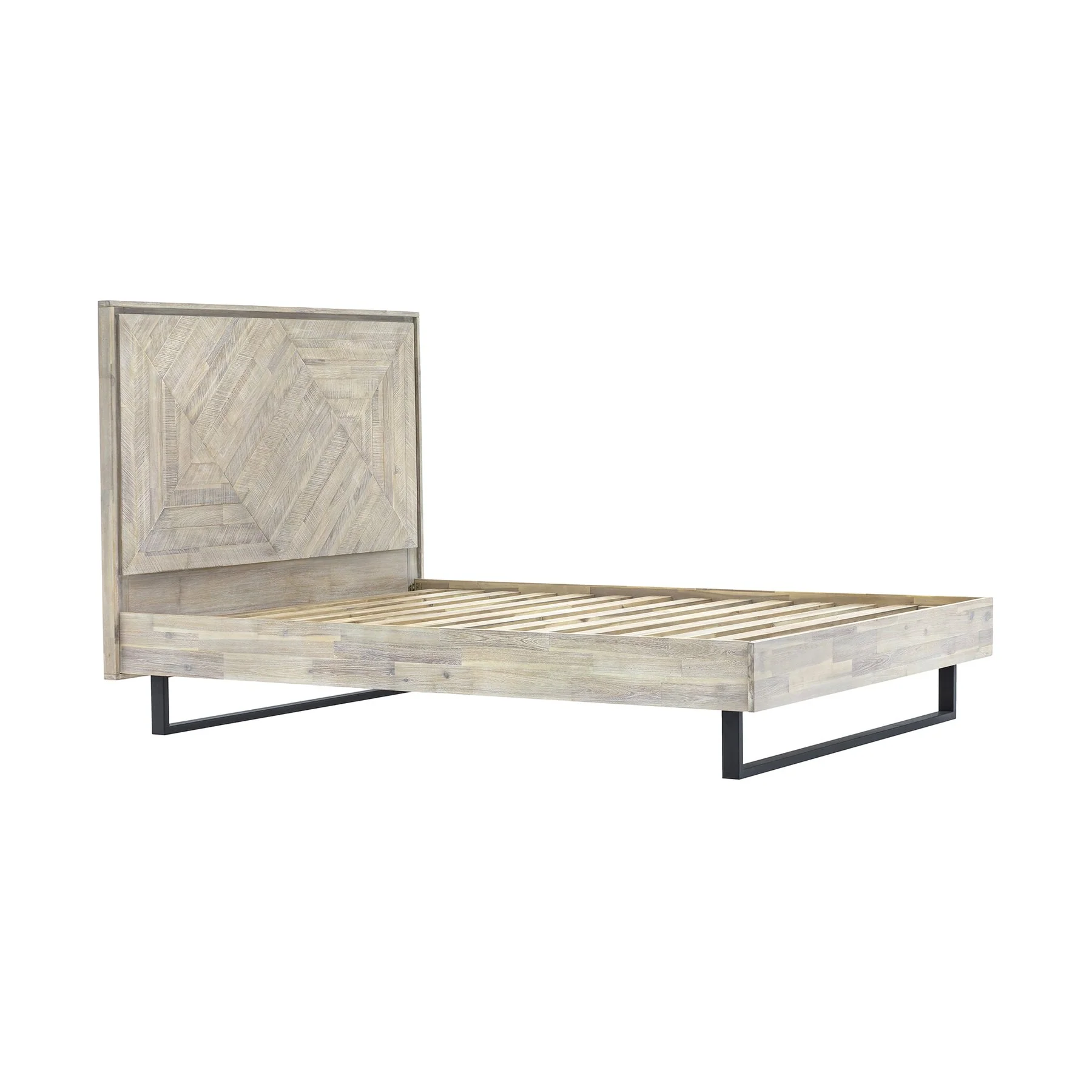 Peridot 3 Piece Queen Bedroom Set in Natural Acacia Wood - Image 3