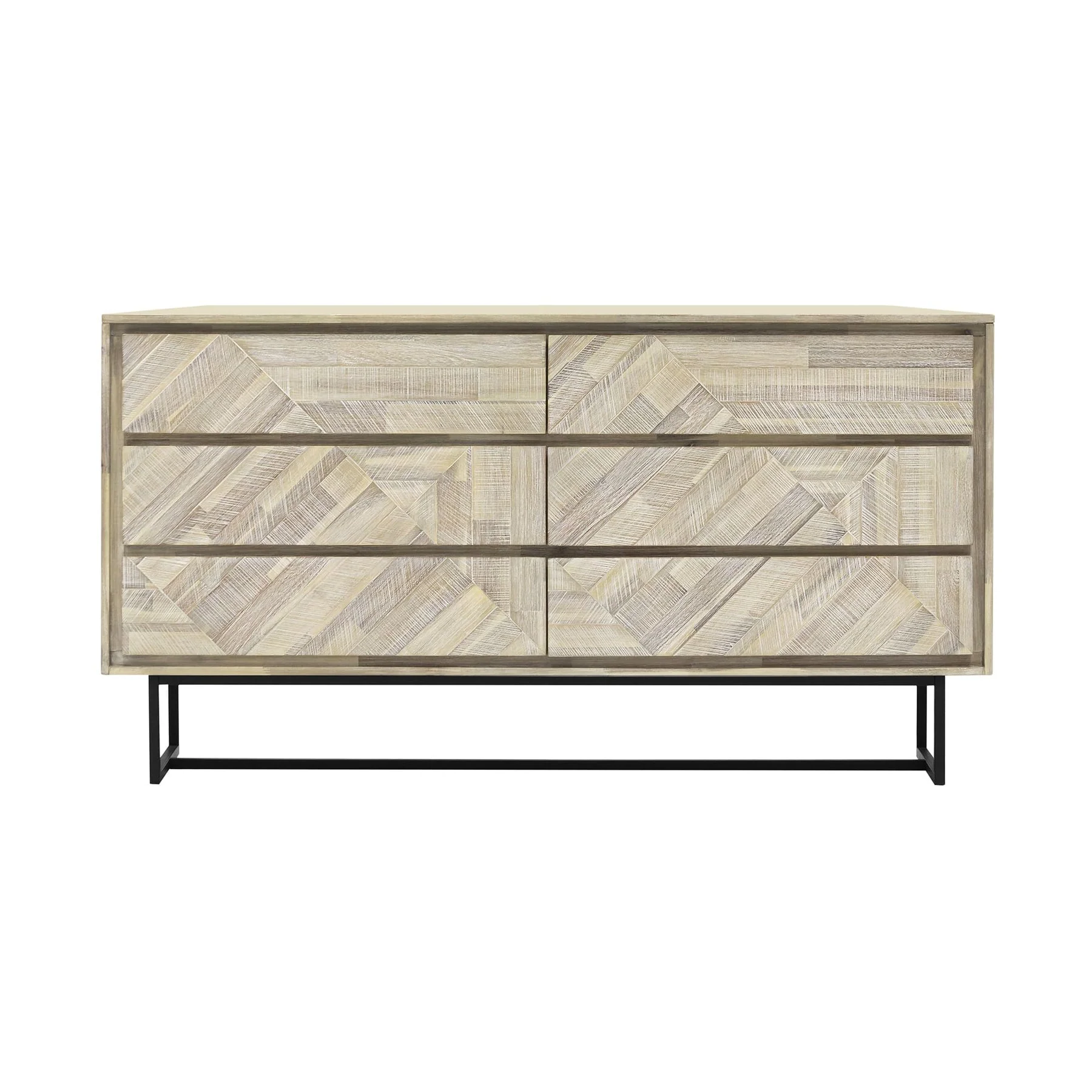 Peridot 4 Piece Queen Bedroom Set in Natural Acacia Wood - Image 4