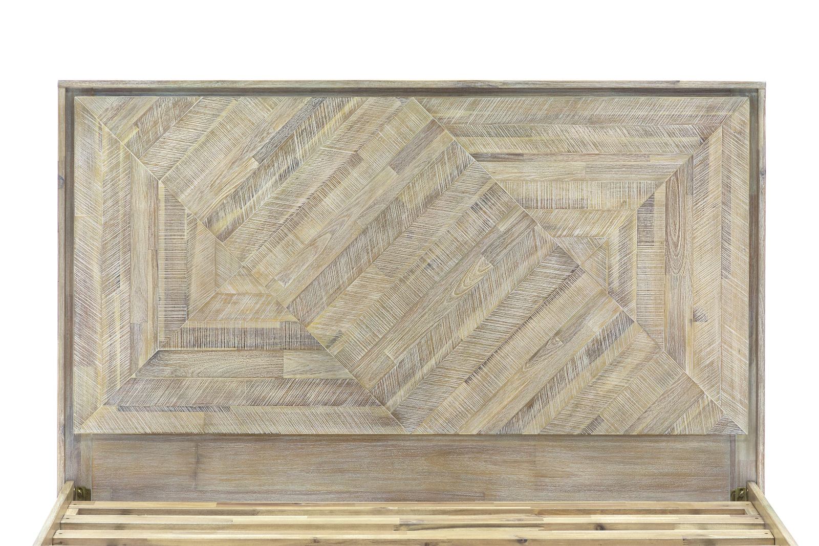 Peridot 4 Piece Queen Bedroom Set in Natural Acacia Wood - Image 8