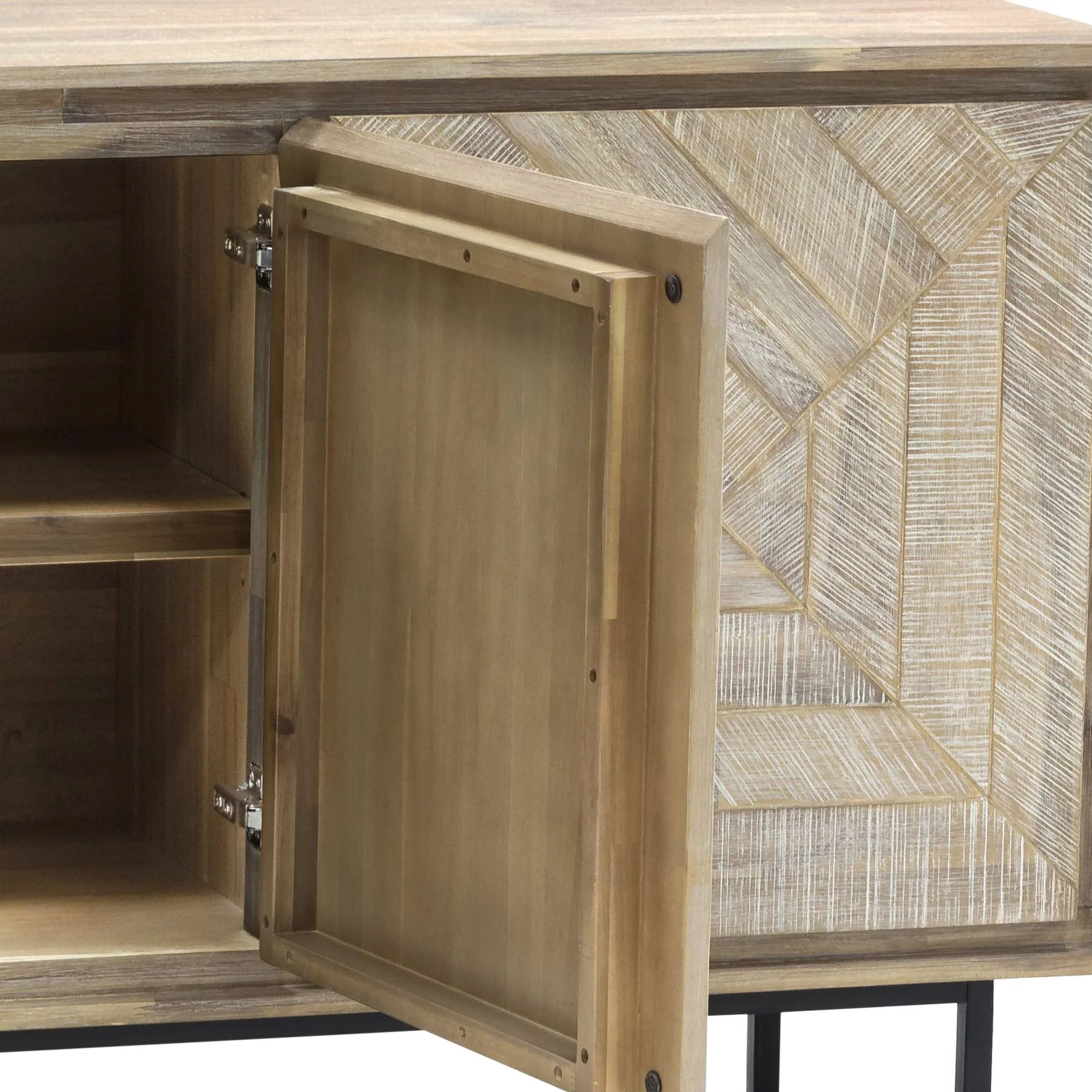 Peridot Sideboard Buffet in Natural Acacia Wood - Image 4