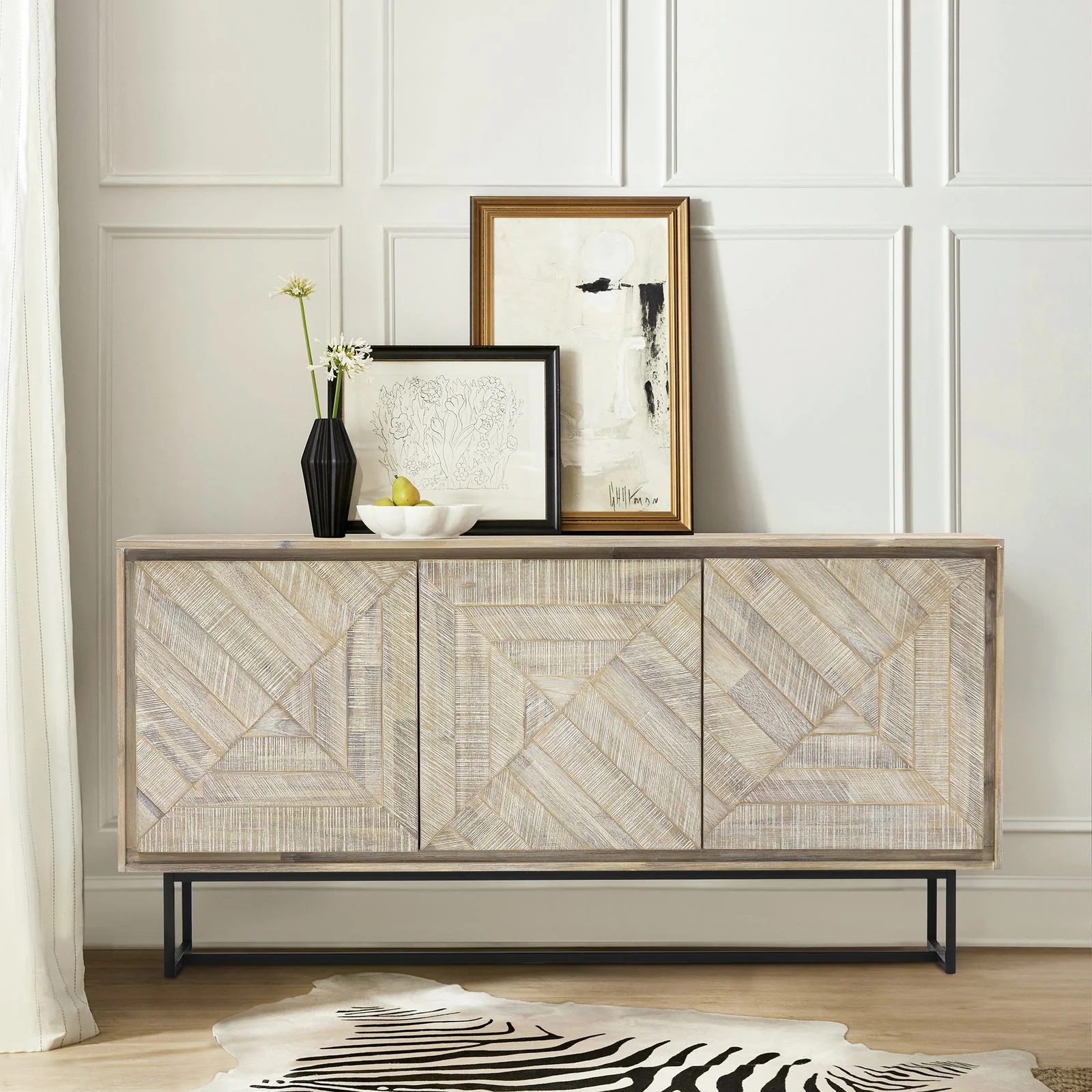 Peridot Sideboard Buffet in Natural Acacia Wood - Image 7