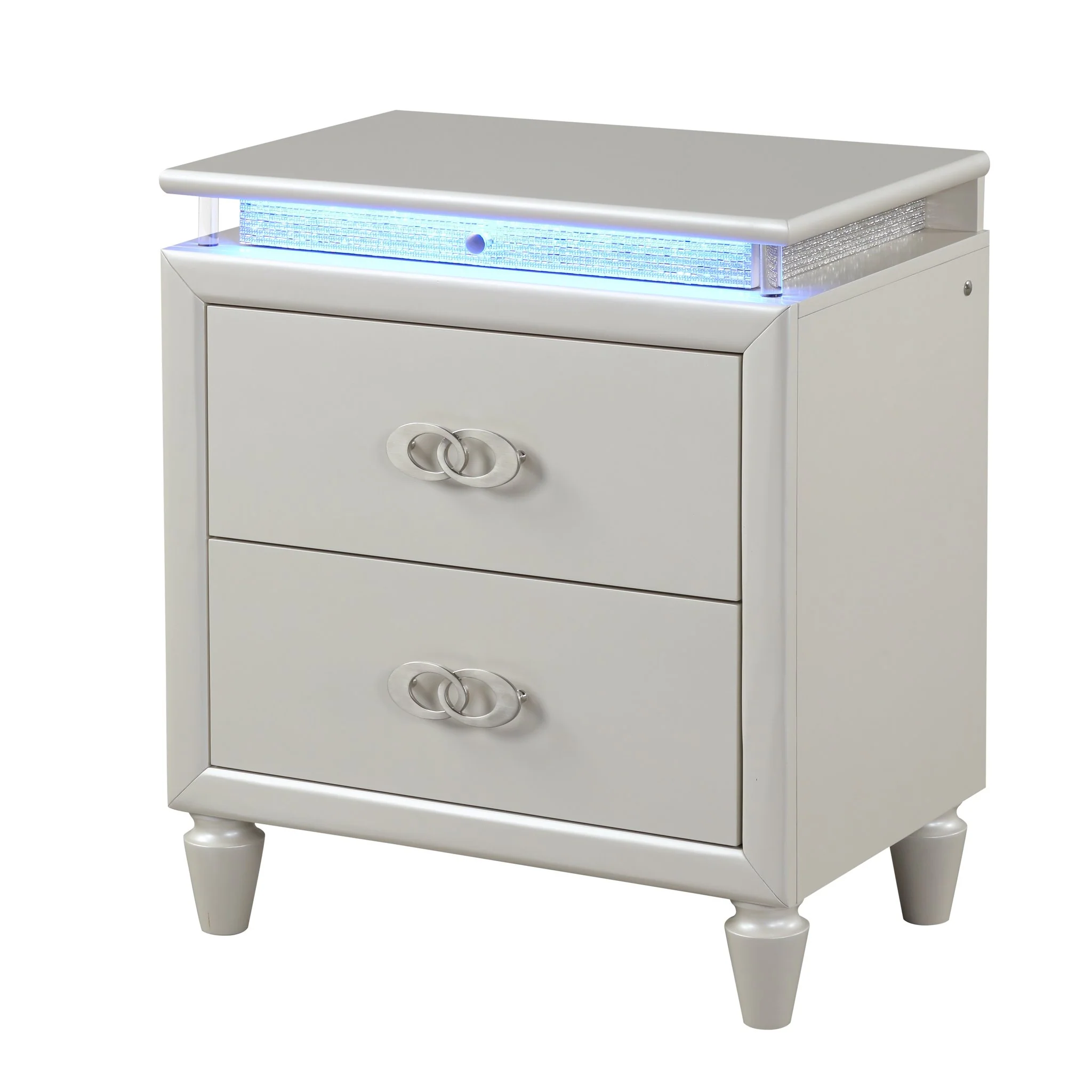Perla King 5PC Bedroom Set Milky White - Image 10