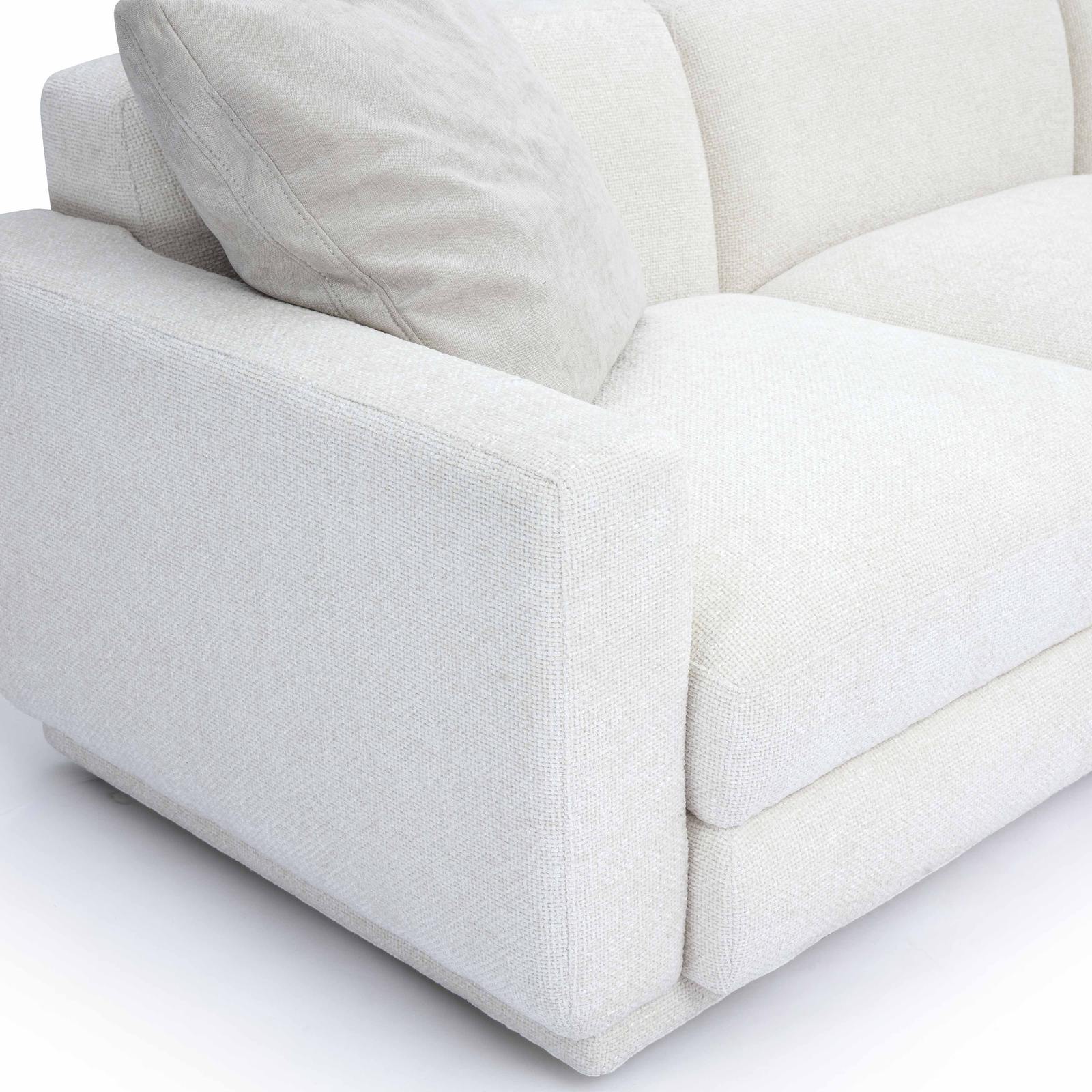 Perry Cream Chenille Modular Large U-Sectional - Image 5