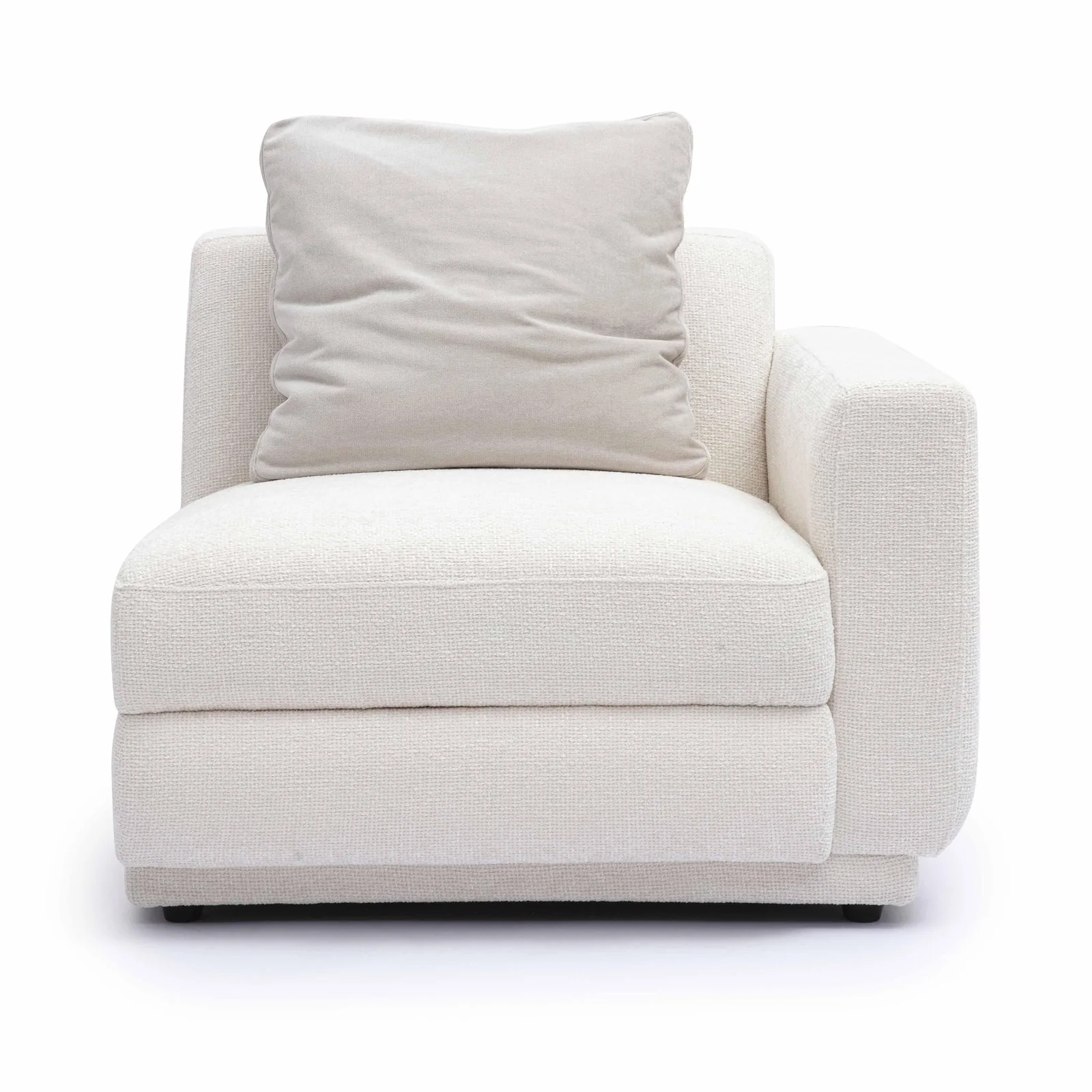 Perry Cream Chenille Modular RAF Corner Chair - Image 2