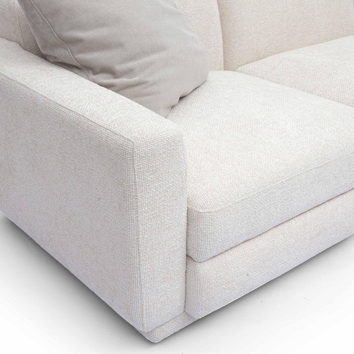 Perry Cream Chenille Modular Sofa - Image 5