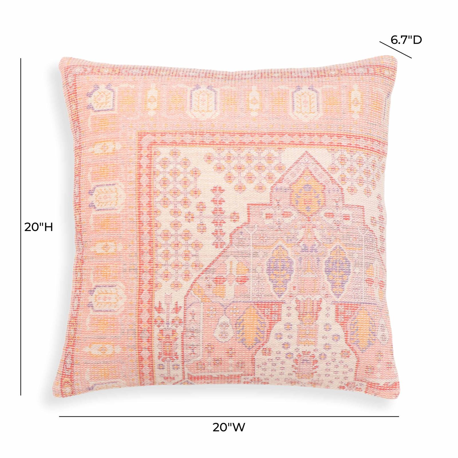 Persia Pink 20 inch Square Accent Pillow - Image 13