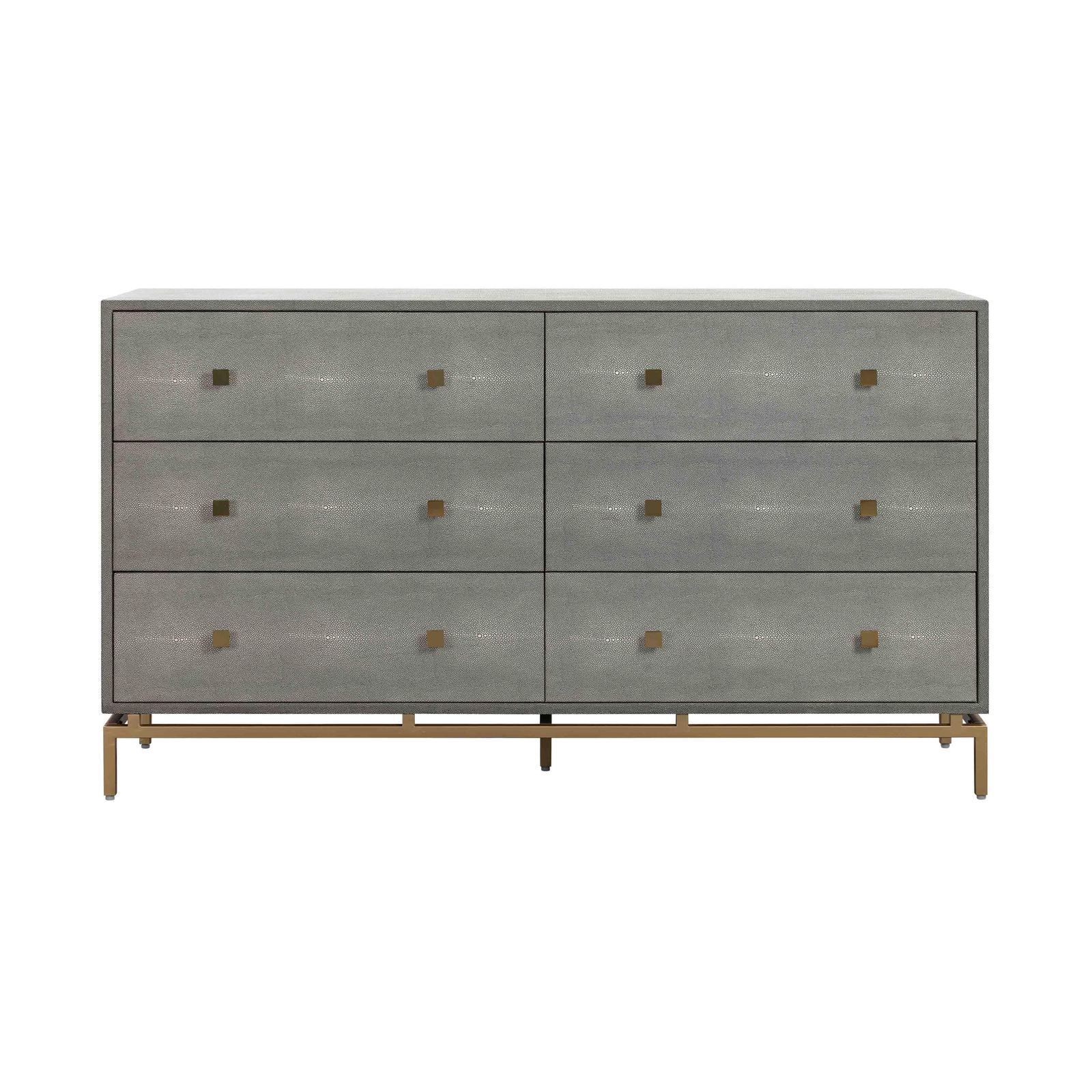 Pesce Shagreen 6 Drawer Dresser - Image 3