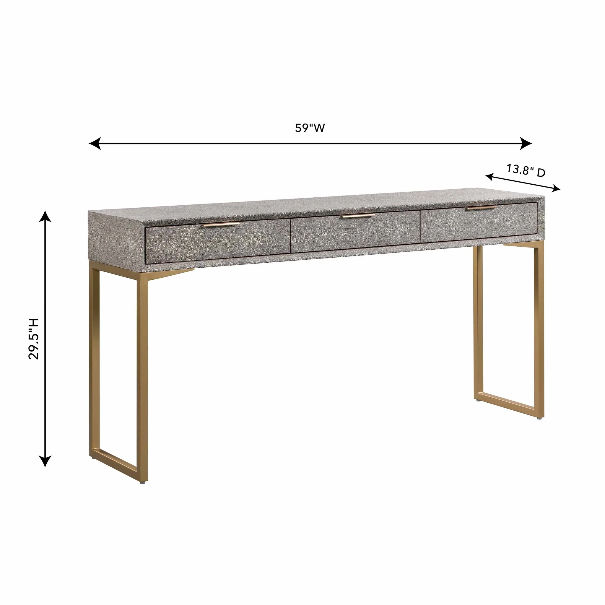 Pesce Shagreen Console Table - Image 7