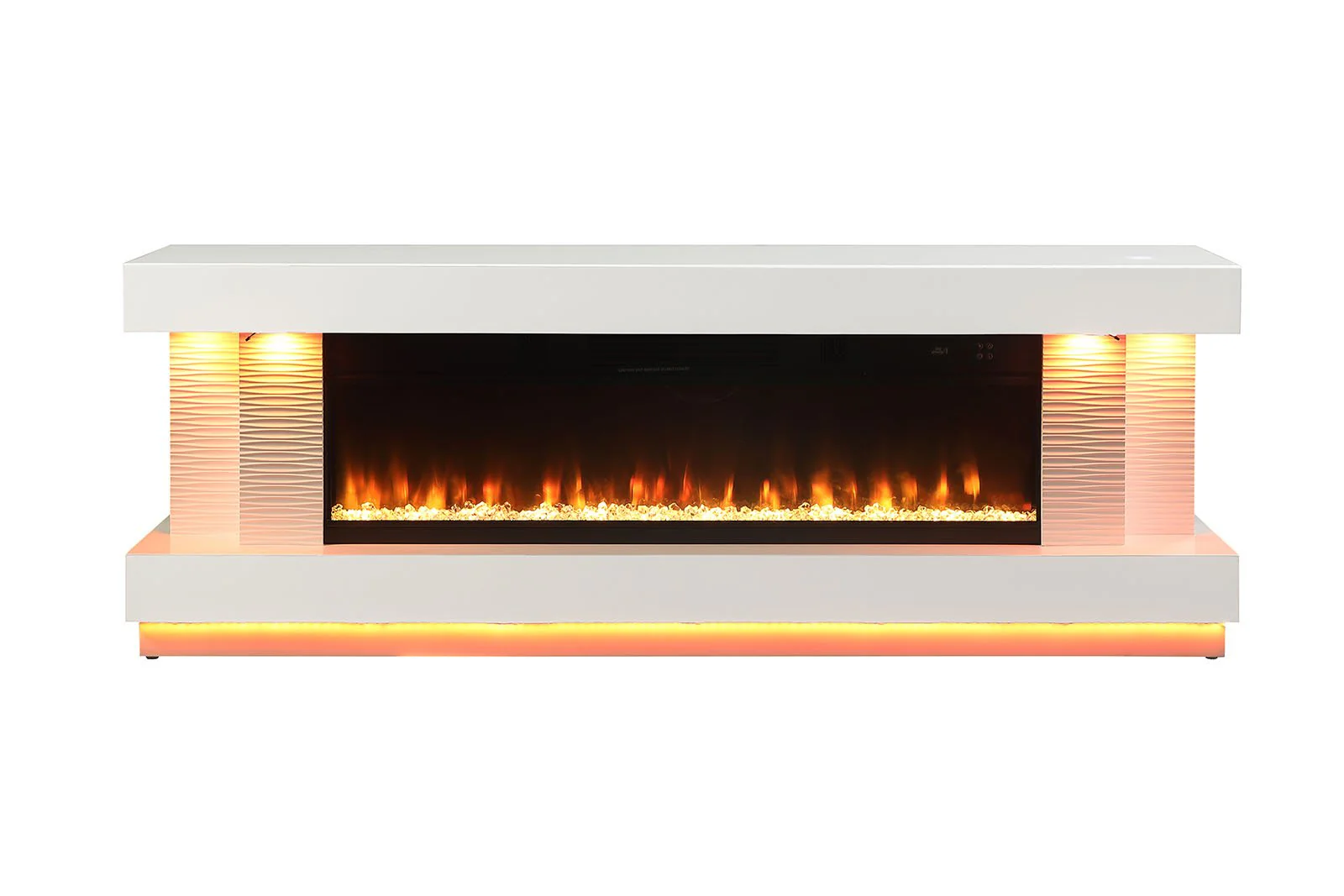 Peseux 71" TV Stand w/ Electric Fireplace - Image 7