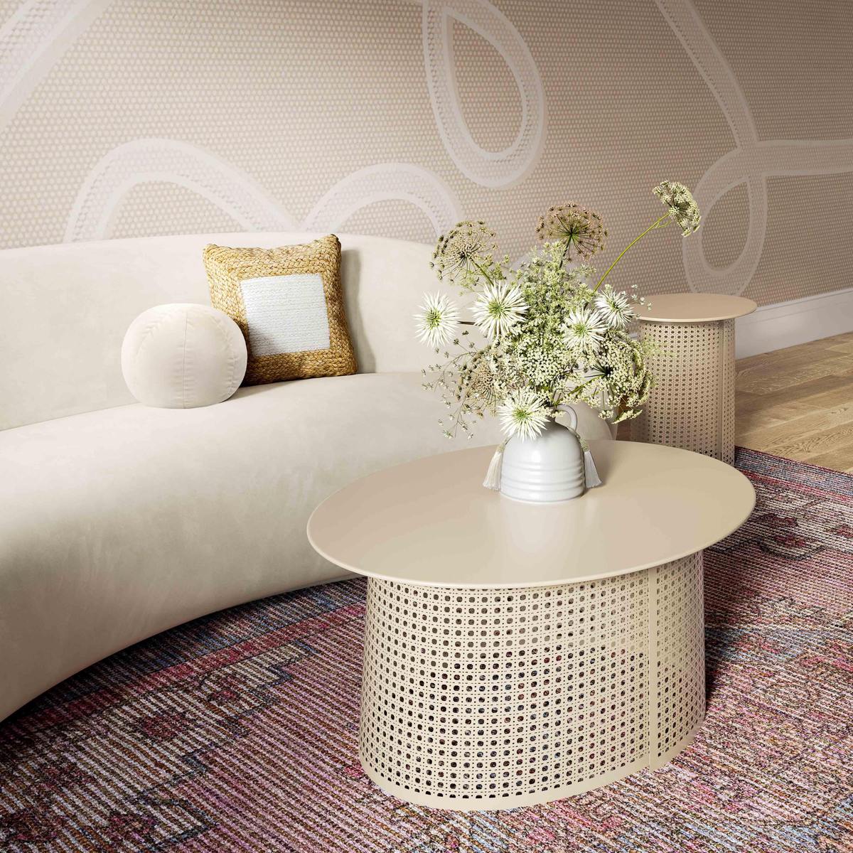 Pesky Eggnog Cream Side Table - Image 2