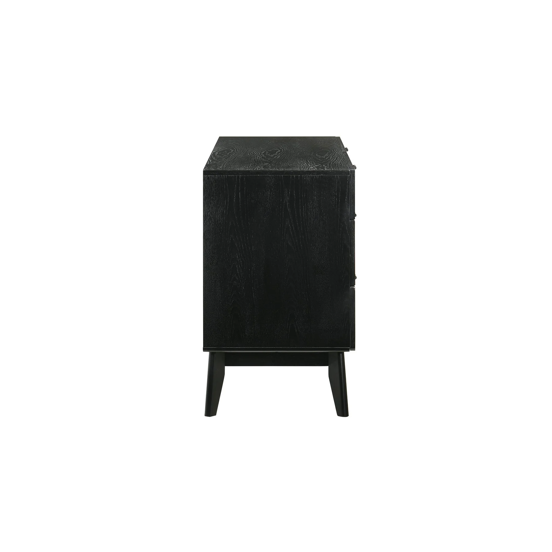 Petra 6 Drawer Wood Dresser in Black Finish - Image 6