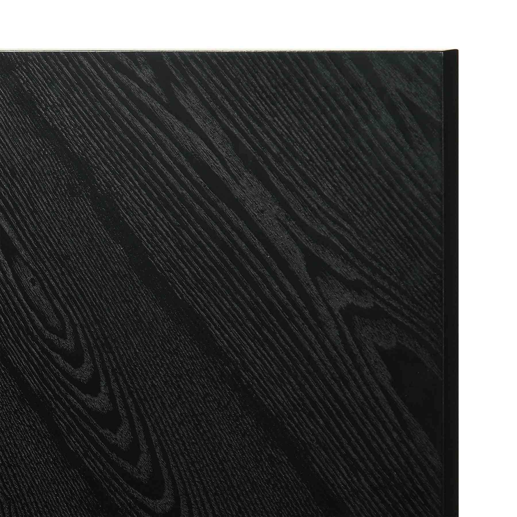 Petra King Platform Wood Bed Frame in Black Finish - Image 8