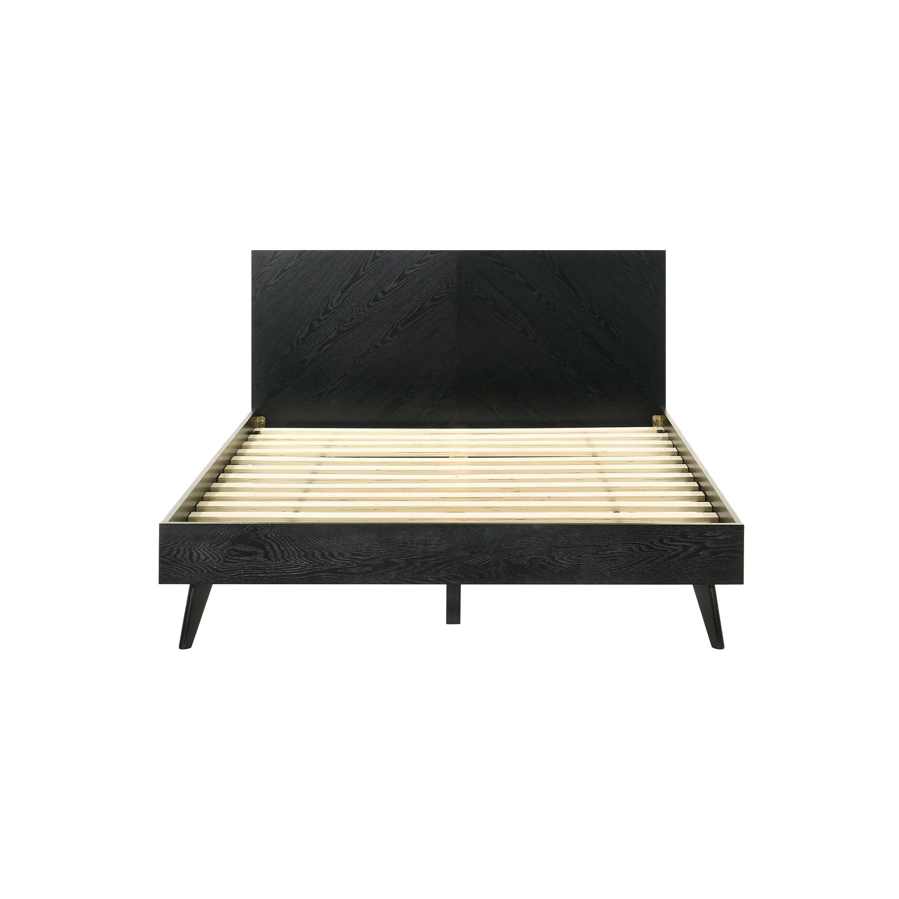 Petra Queen 3 Piece Wood Bedroom Set in Black Finish - Image 3