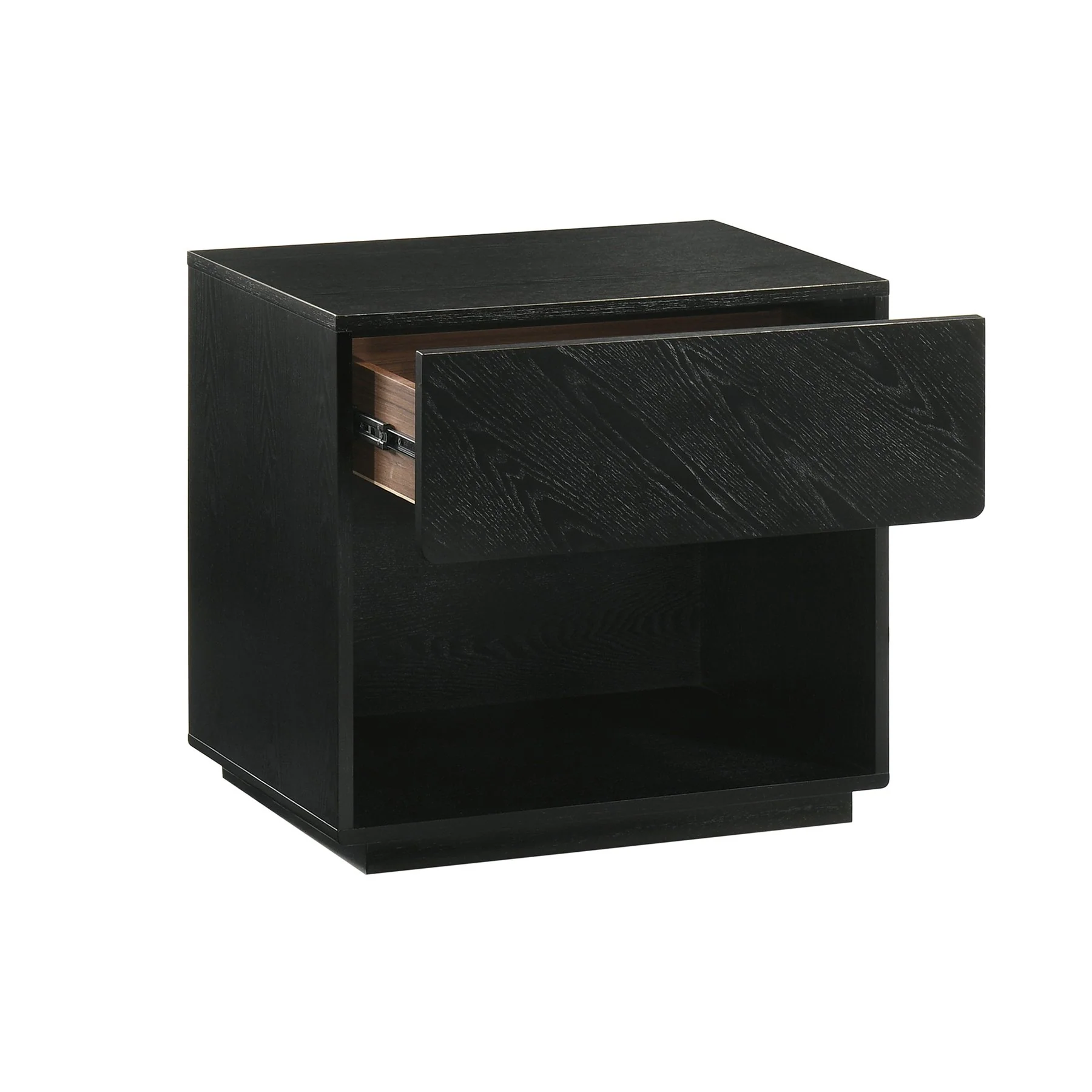 Petra Queen 4 Piece Wood Bedroom Set in Black Finish - Image 8