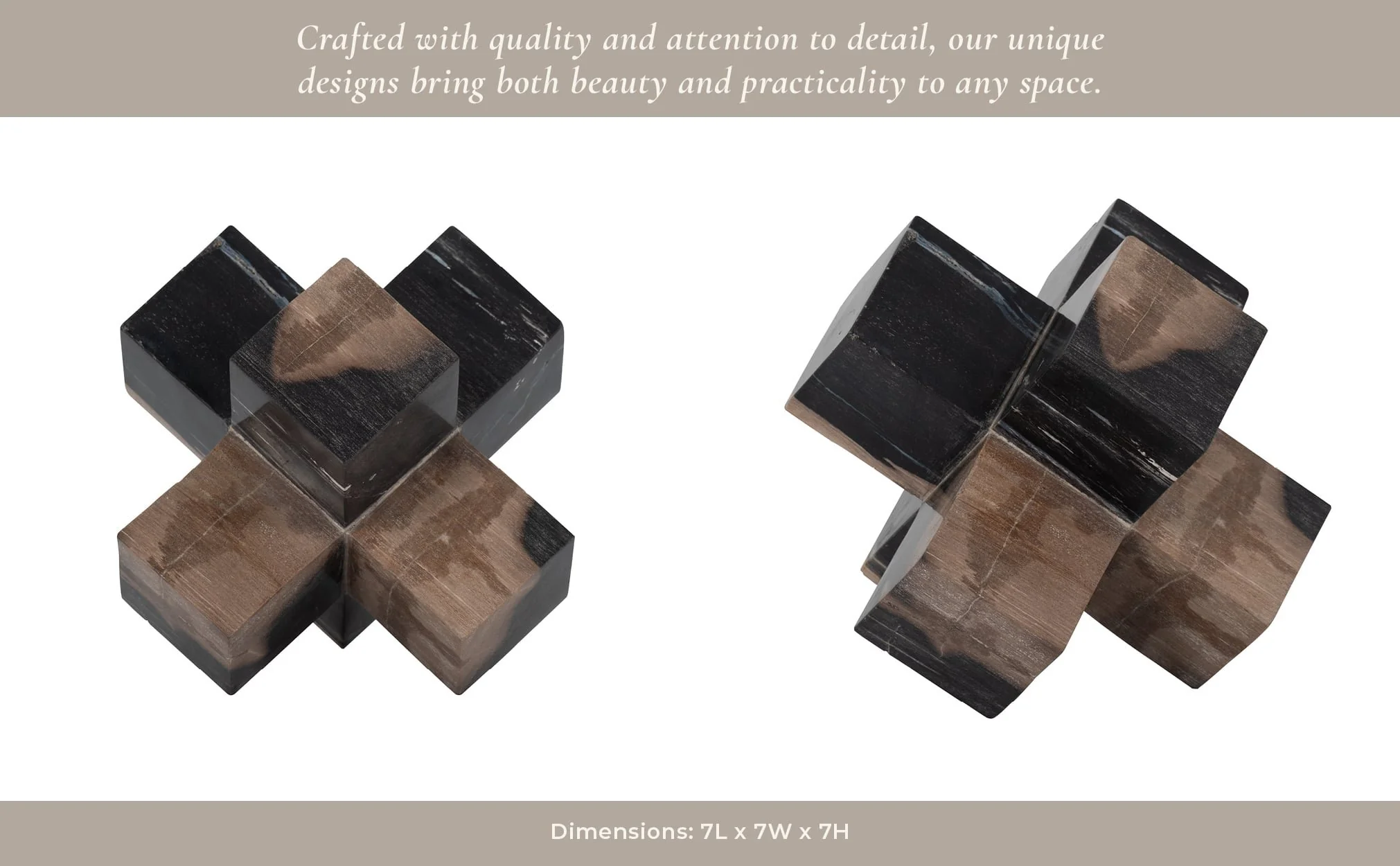 Petrified Wood, 7" Jack Deco, Multi - Image 11