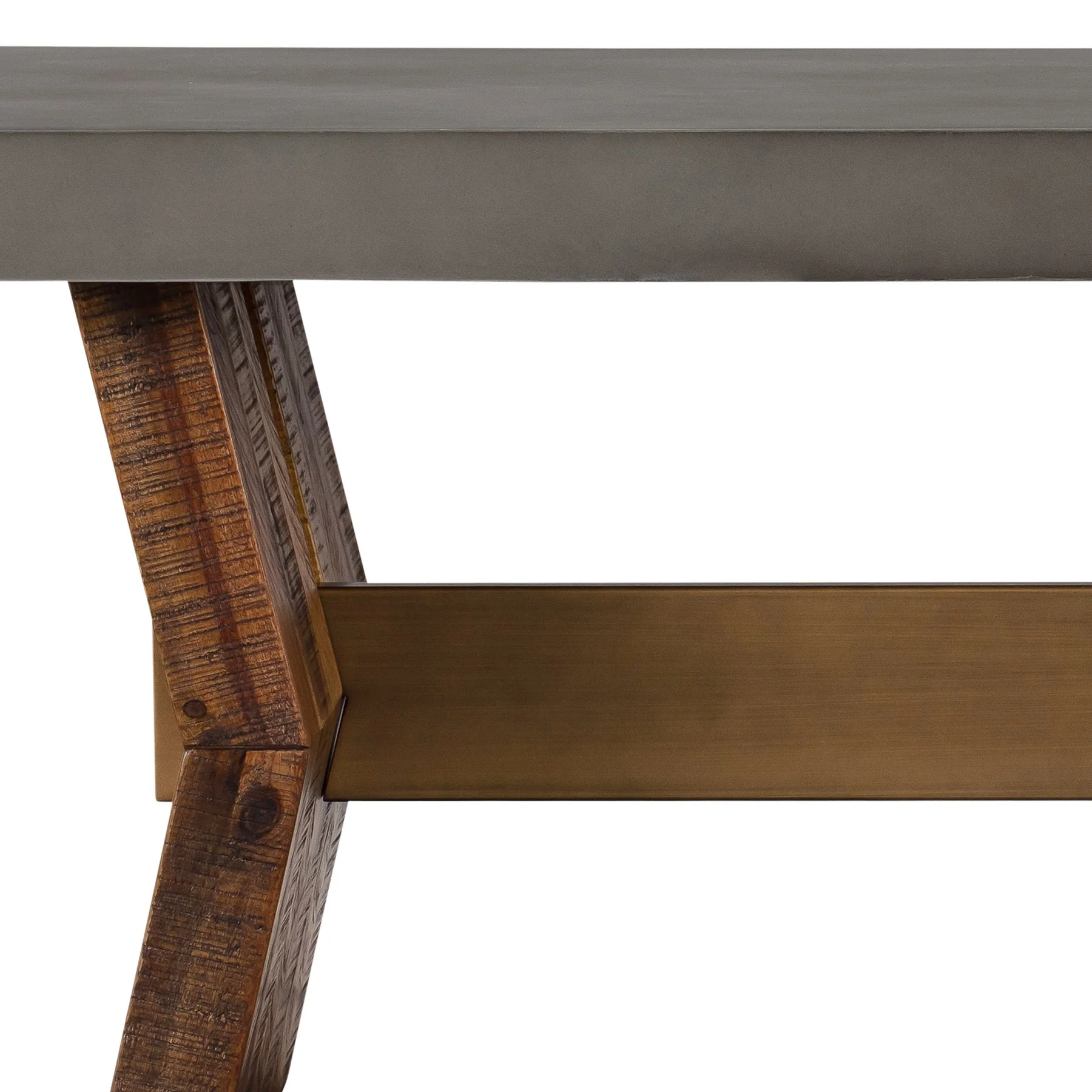 Picadilly Rectangle Coffee Table in Acacia Wood and Concrete - Image 3