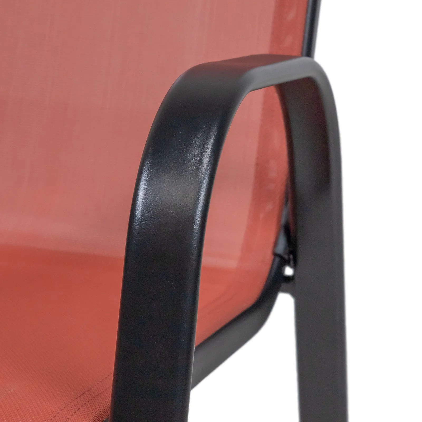 Pierro Stacking Chair (4/Stack), Red - Image 3